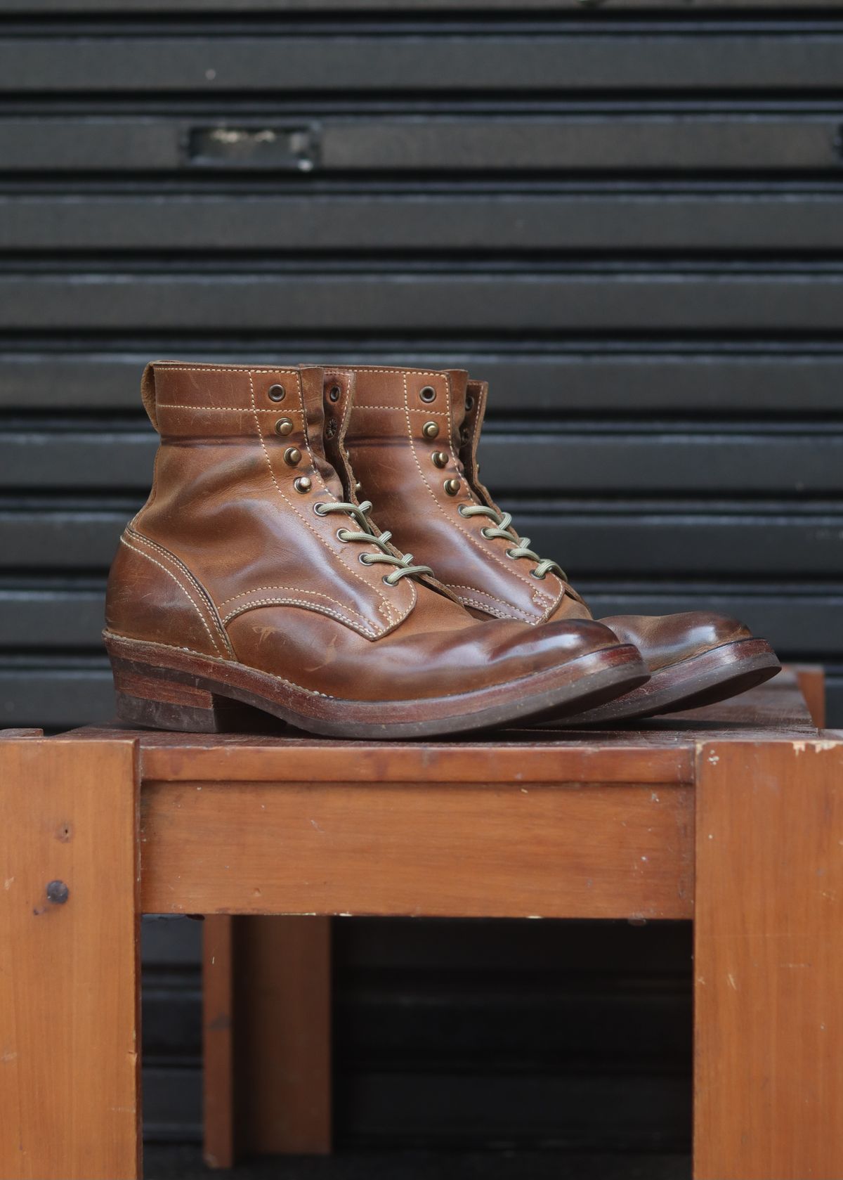 Photo by januardwijuang on March 31, 2026 of the JanSewn Boots JS-200 in indonesian Tan Pull Up.