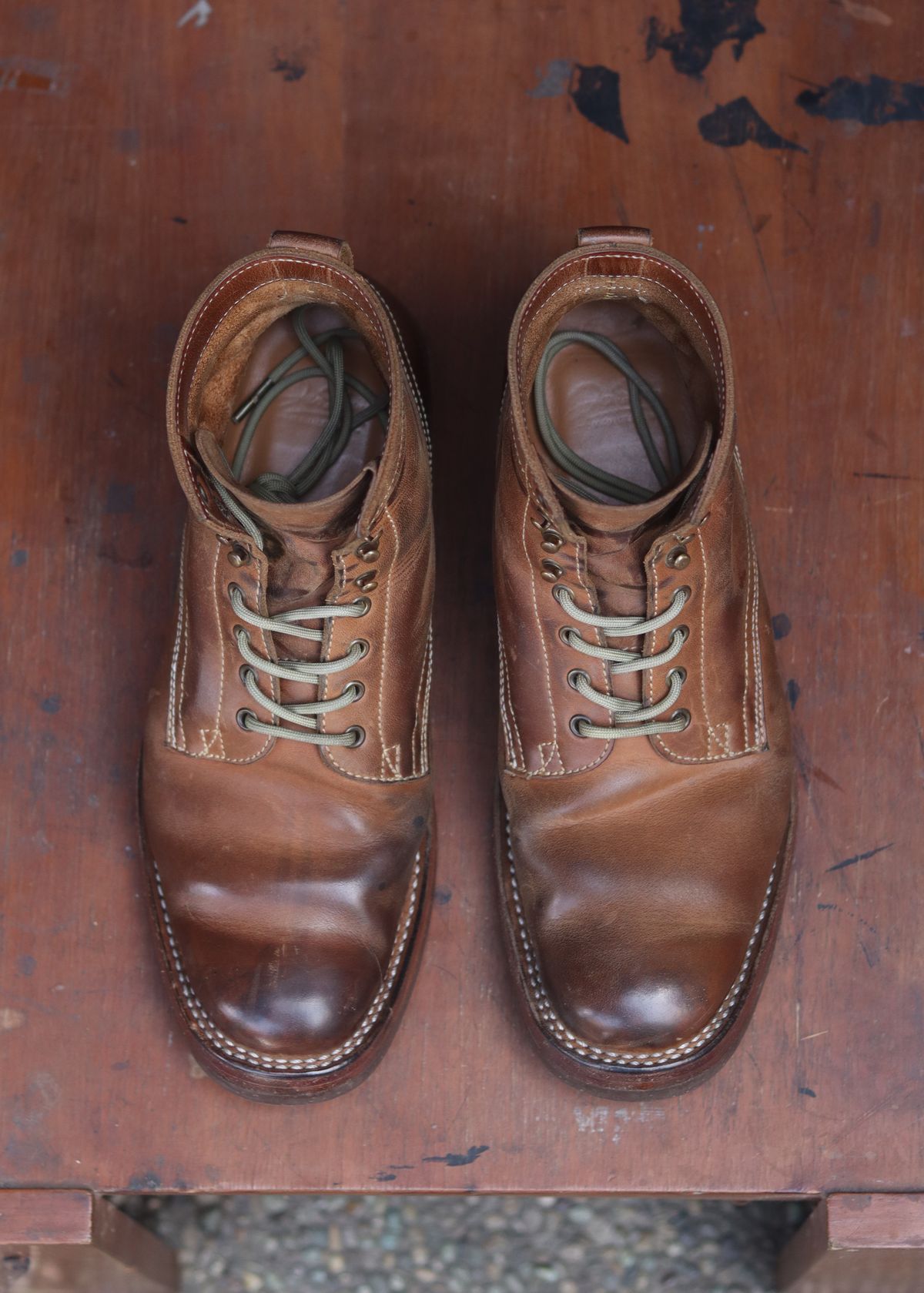 Photo by januardwijuang on March 31, 2026 of the JanSewn Boots JS-200 in indonesian Tan Pull Up.