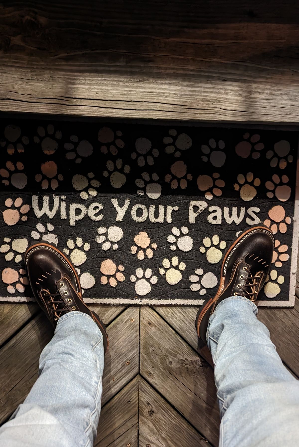 Photo by StinkyWizzleTeets14 on October 4, 2023 of the Nicks Lace to Toe Heritage in Horween Brown Waxed Flesh.