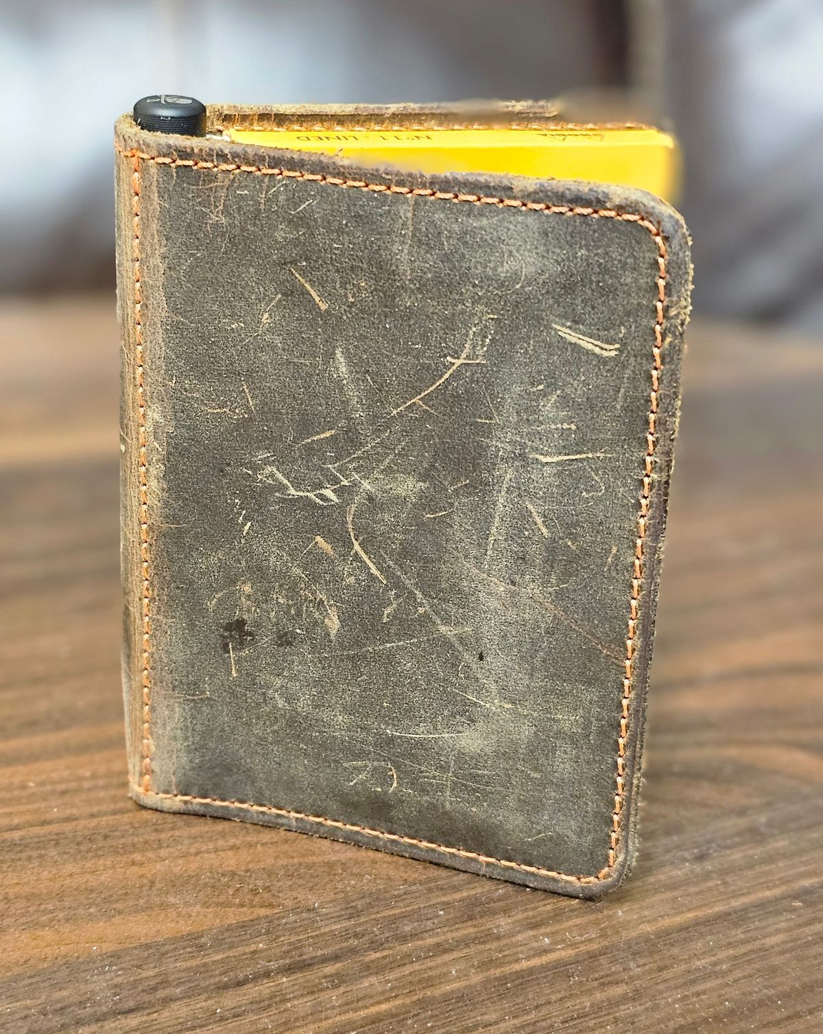 Photo by Mechanical_J on January 5, 2025 of the Duvall Leatherwork Notebook Wallet in Vintage Brown.