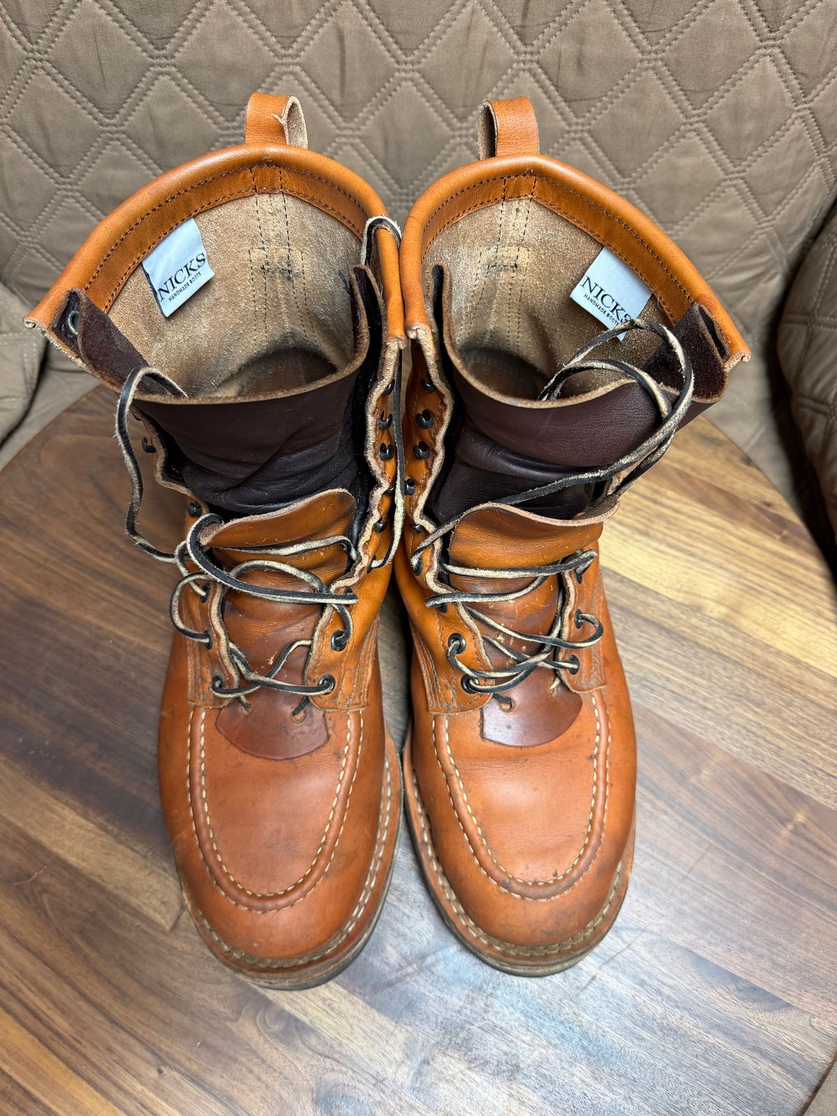 Photo by Mechanical_J on November 3, 2025 of the Nicks DomePro in Wickett & Craig Natural Double Stuffed.