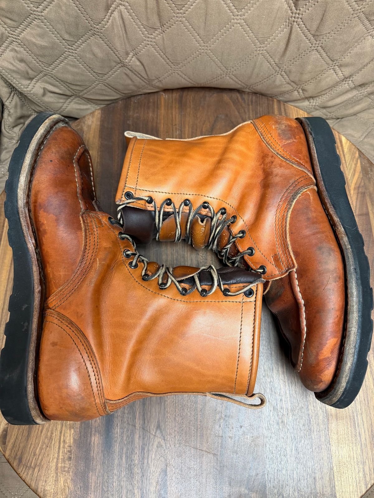 Photo by Mechanical_J on December 5, 2025 of the Nicks DomePro in Wickett & Craig Natural Double Stuffed.