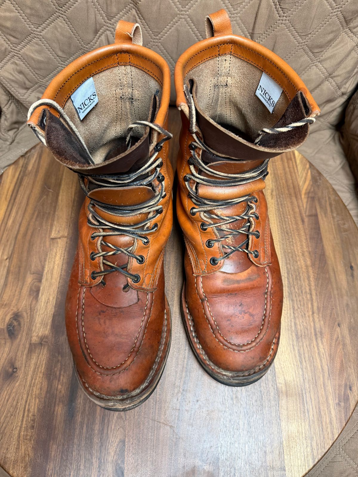 Photo by Mechanical_J on December 5, 2025 of the Nicks DomePro in Wickett & Craig Natural Double Stuffed.