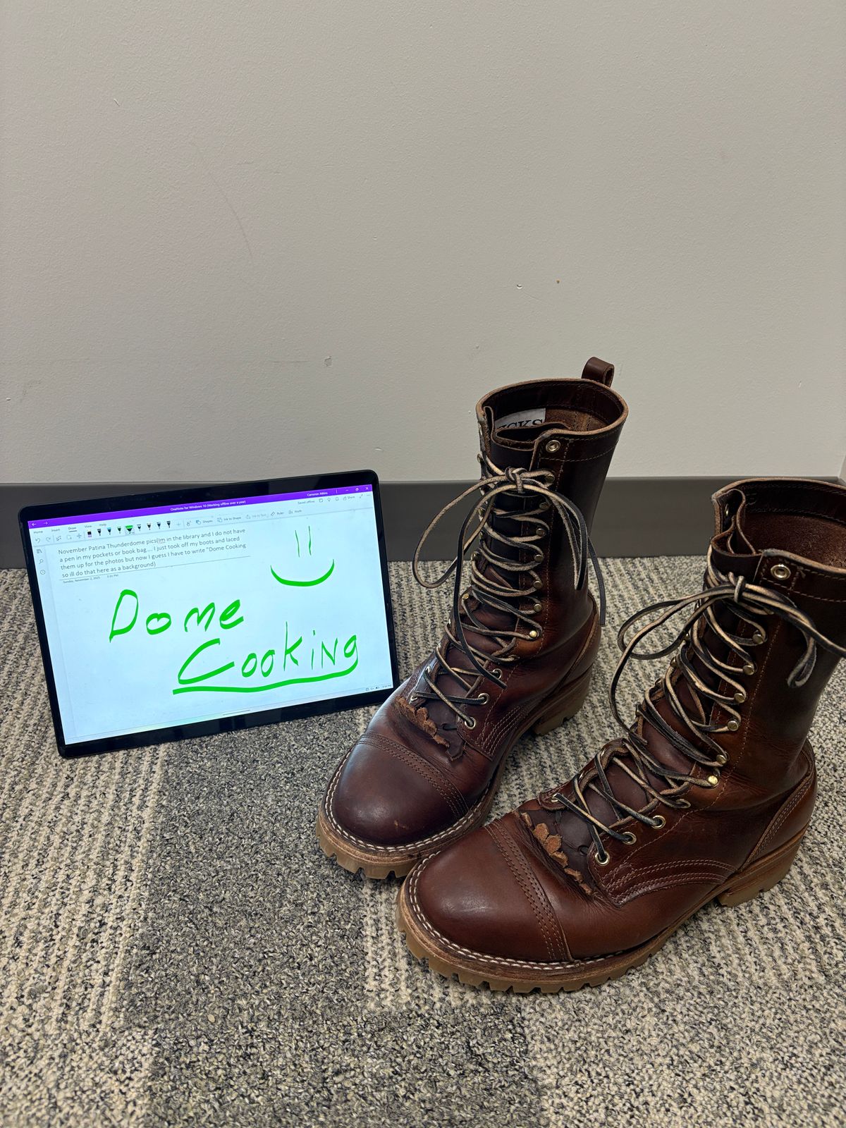 Photo by drunkishly on November 2, 2025 of the Nicks X Parkhurst V3 in Wickett & Craig Buck Brown Double Stuffed.