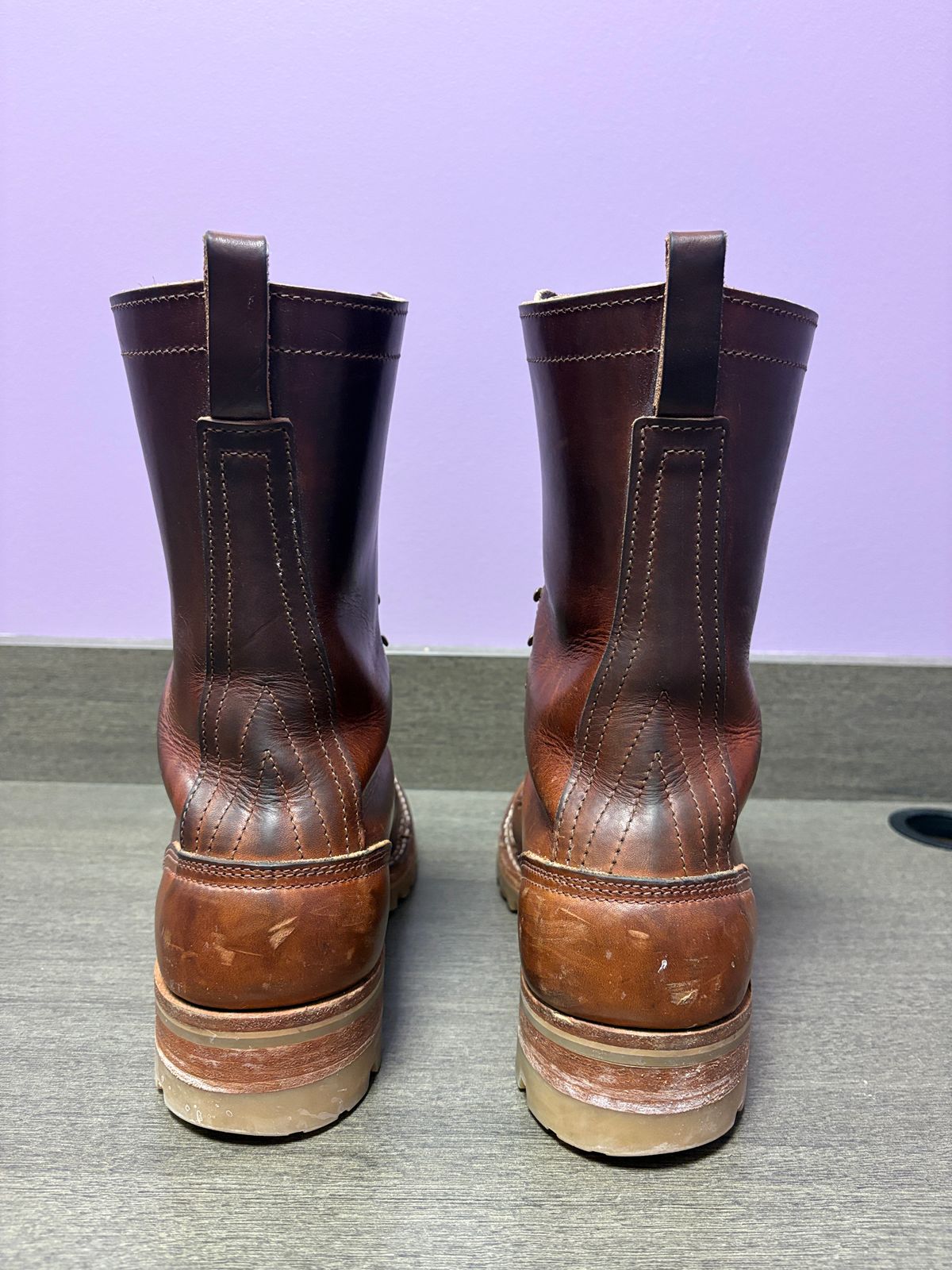 Photo by drunkishly on December 3, 2025 of the Nicks X Parkhurst V3 in Wickett & Craig Buck Brown Double Stuffed.