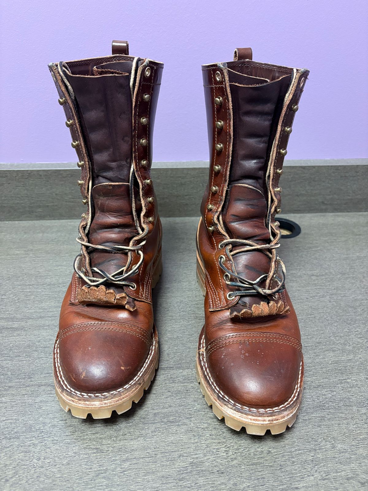 Photo by drunkishly on December 3, 2025 of the Nicks X Parkhurst V3 in Wickett & Craig Buck Brown Double Stuffed.