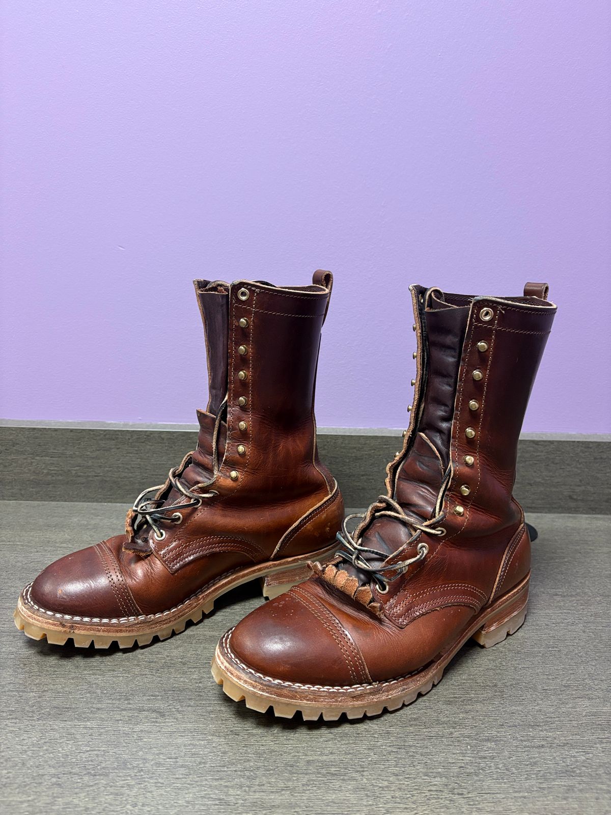 Photo by drunkishly on December 3, 2025 of the Nicks X Parkhurst V3 in Wickett & Craig Buck Brown Double Stuffed.