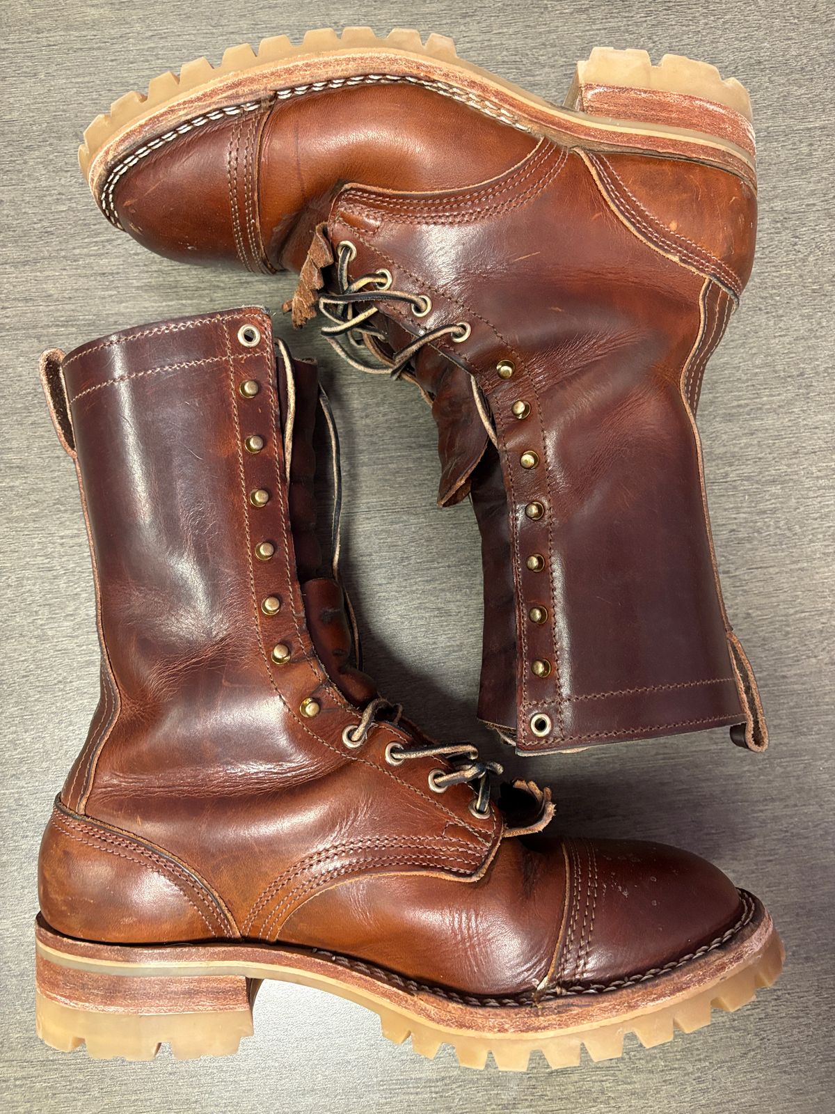 Photo by drunkishly on December 3, 2025 of the Nicks X Parkhurst V3 in Wickett & Craig Buck Brown Double Stuffed.