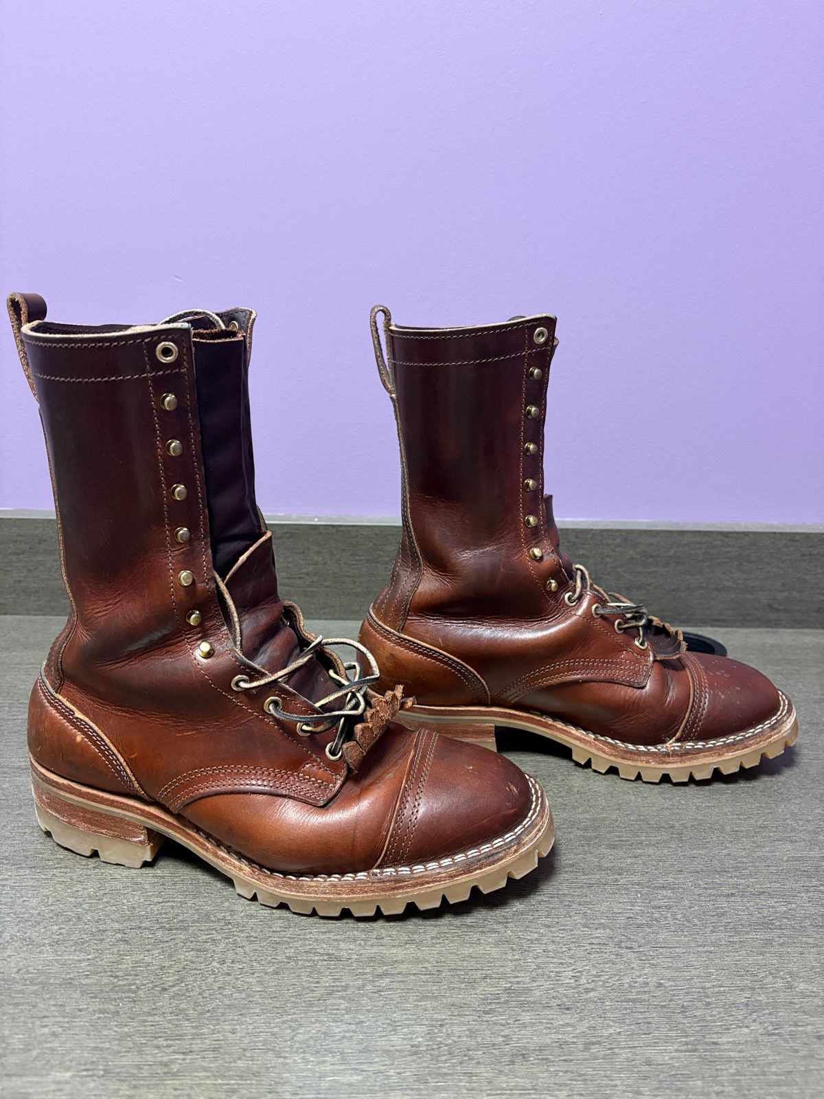 Photo by drunkishly on December 3, 2025 of the Nicks X Parkhurst V3 in Wickett & Craig Buck Brown Double Stuffed.