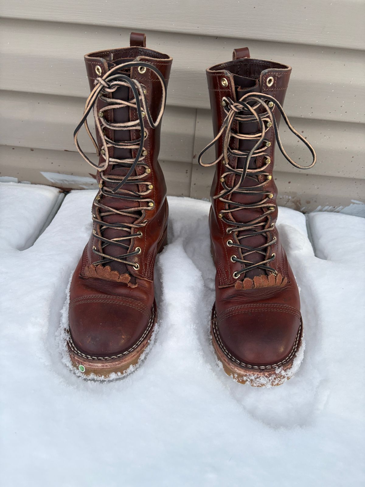 Photo by drunkishly on January 3, 2026 of the Nicks X Parkhurst V3 in Wickett & Craig Buck Brown Double Stuffed.