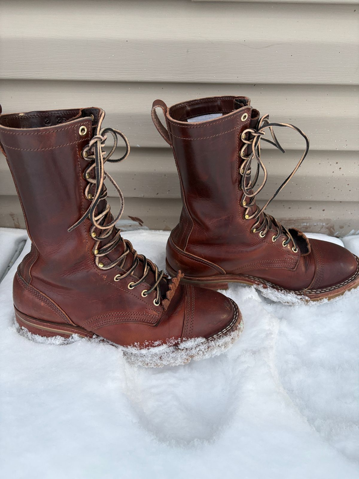 Photo by drunkishly on January 3, 2026 of the Nicks X Parkhurst V3 in Wickett & Craig Buck Brown Double Stuffed.