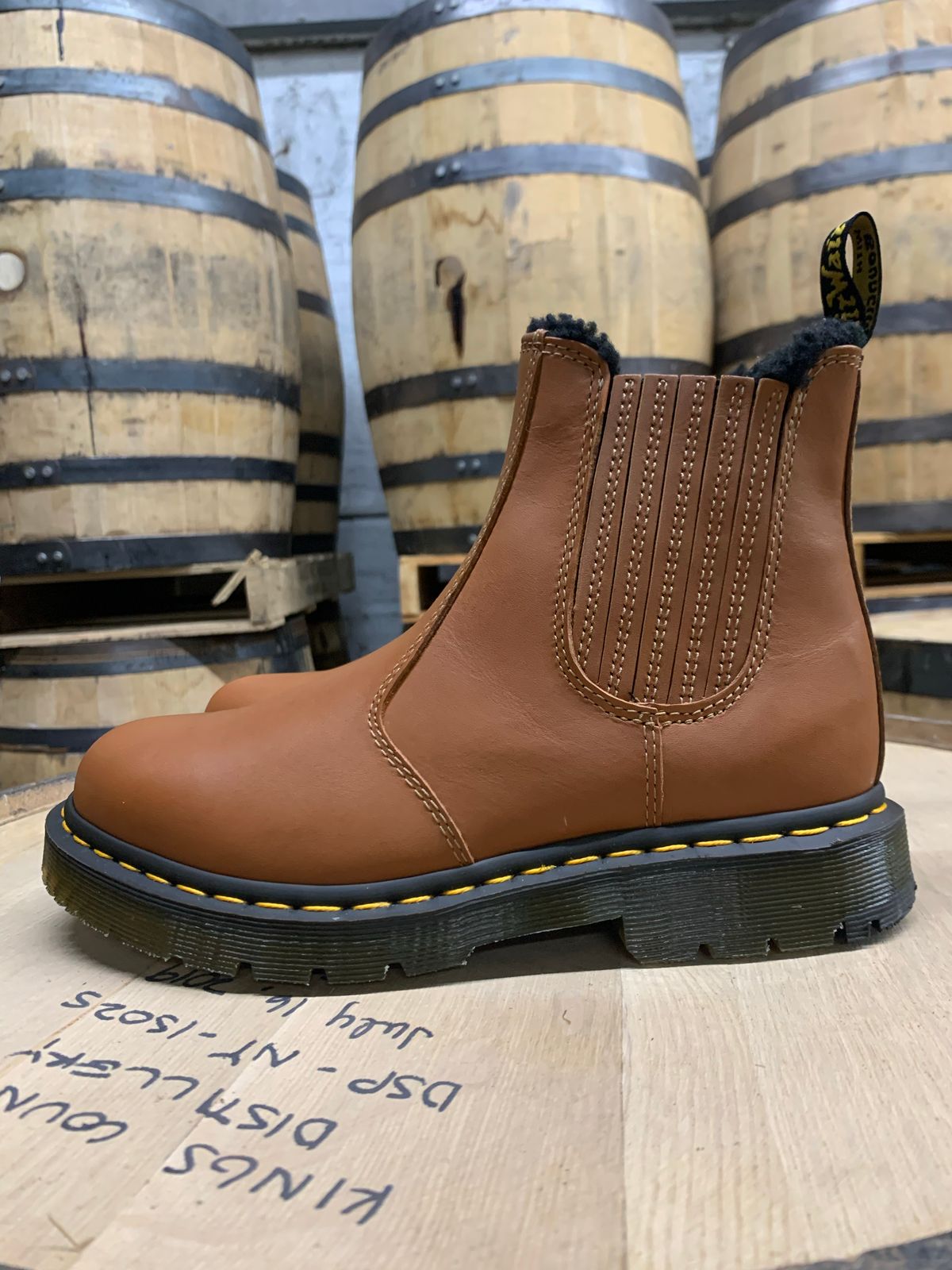Photo by graceayano on October 3, 2022 of the Dr. Martens 2976 DM's Wintergrip Chelsea Boots in Tan Blizzard WP.