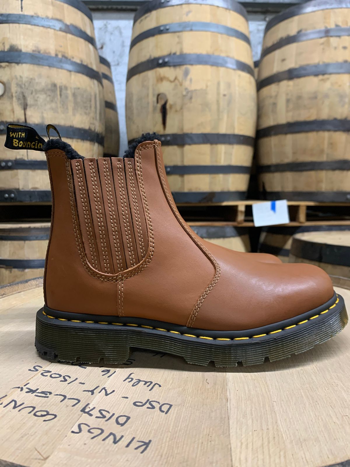 Photo by graceayano on October 3, 2022 of the Dr. Martens 2976 DM's Wintergrip Chelsea Boots in Tan Blizzard WP.