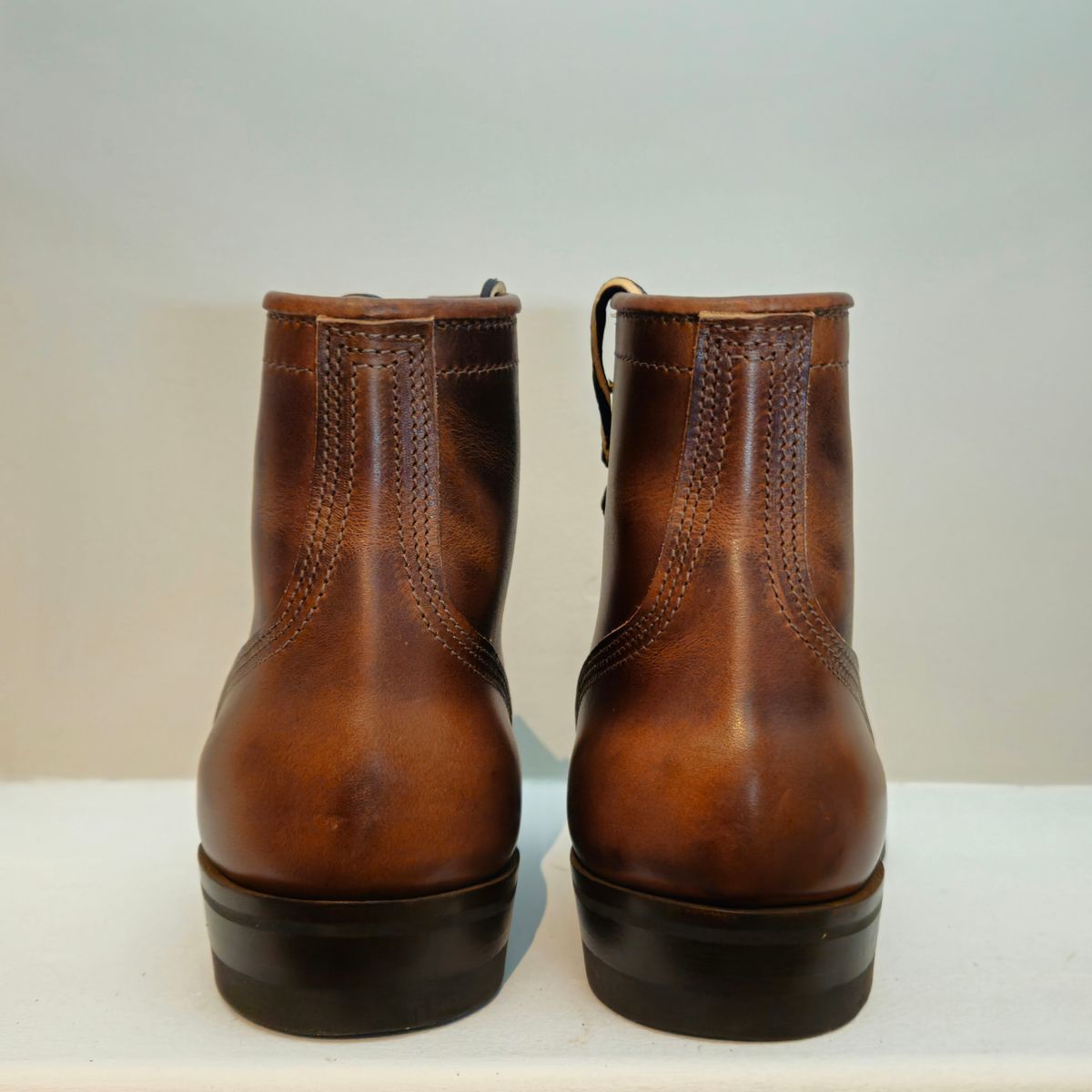 Photo by kudusole on October 12, 2024 of the Nicks Lace Up Heritage in Italian Brown Cypress.