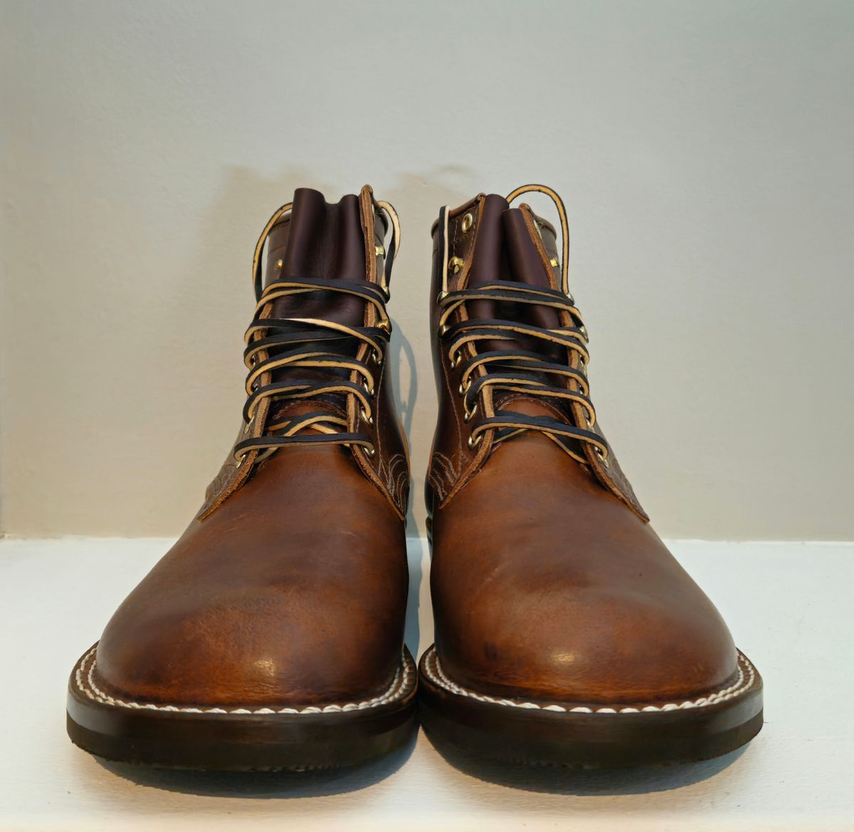 Photo by kudusole on October 12, 2024 of the Nicks Lace Up Heritage in Italian Brown Cypress.