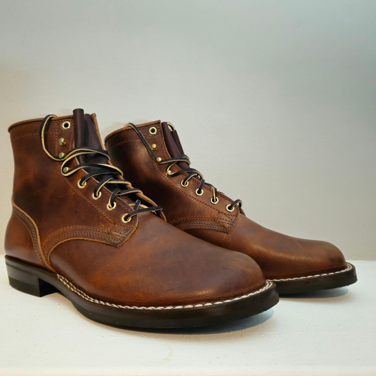 Photo by kudusole on October 12, 2024 of the Nicks Lace Up Heritage in Italian Brown Cypress.