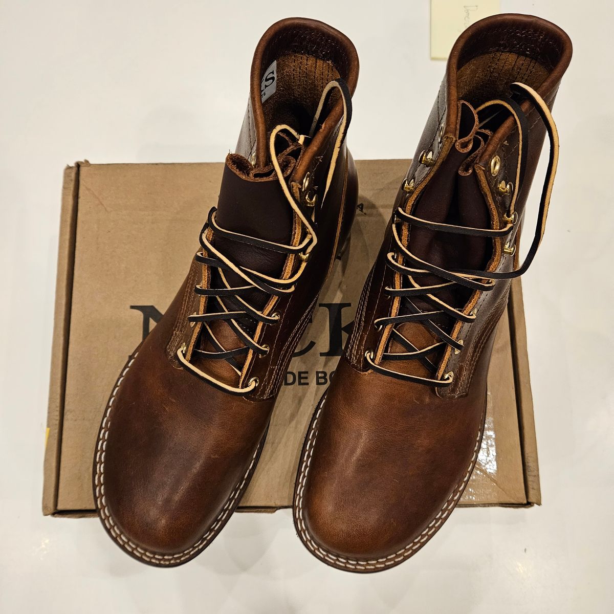 Photo by kudusole on October 12, 2024 of the Nicks Lace Up Heritage in Italian Brown Cypress.