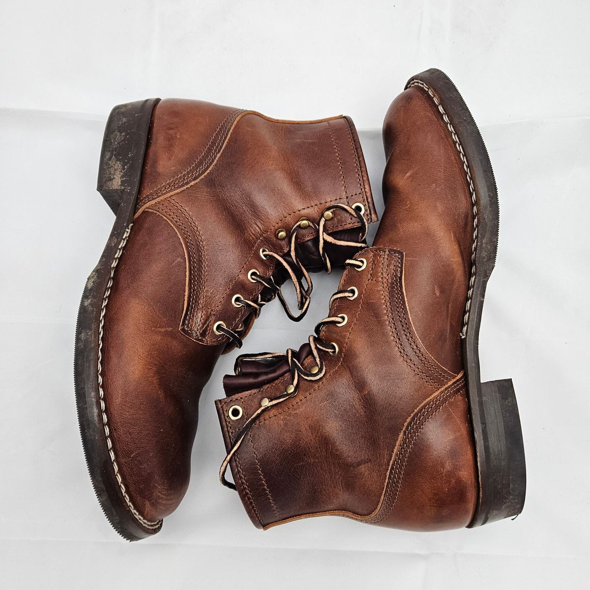 Photo by kudusole on November 5, 2024 of the Nicks Lace Up Heritage in Italian Brown Cypress.