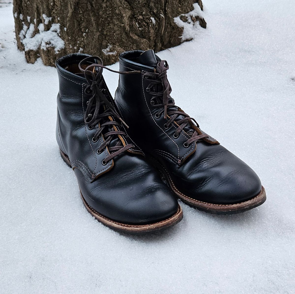 Photo by kudusole on January 3, 2024 of the Red Wing Beckman Flatbox in S.B. Foot Black Klondike.