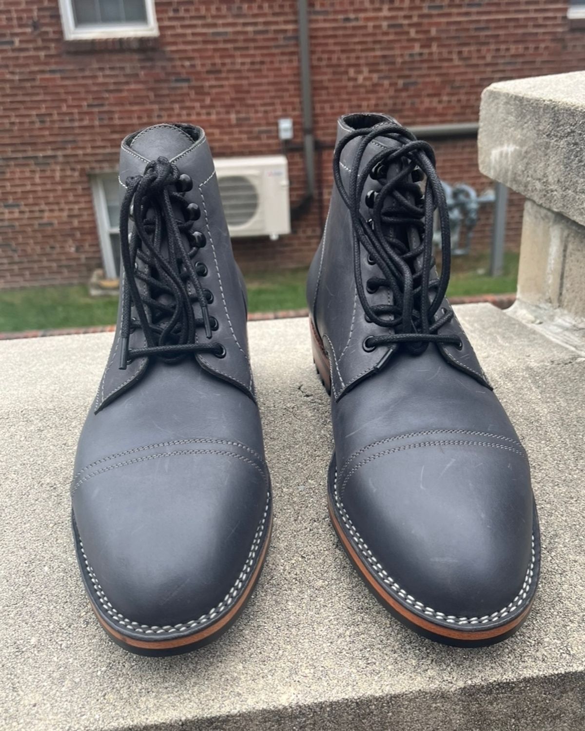 Photo by leviathan on October 1, 2023 of the Blkbrd Shoemaker Luchador Service Boot in Unknown Leather.