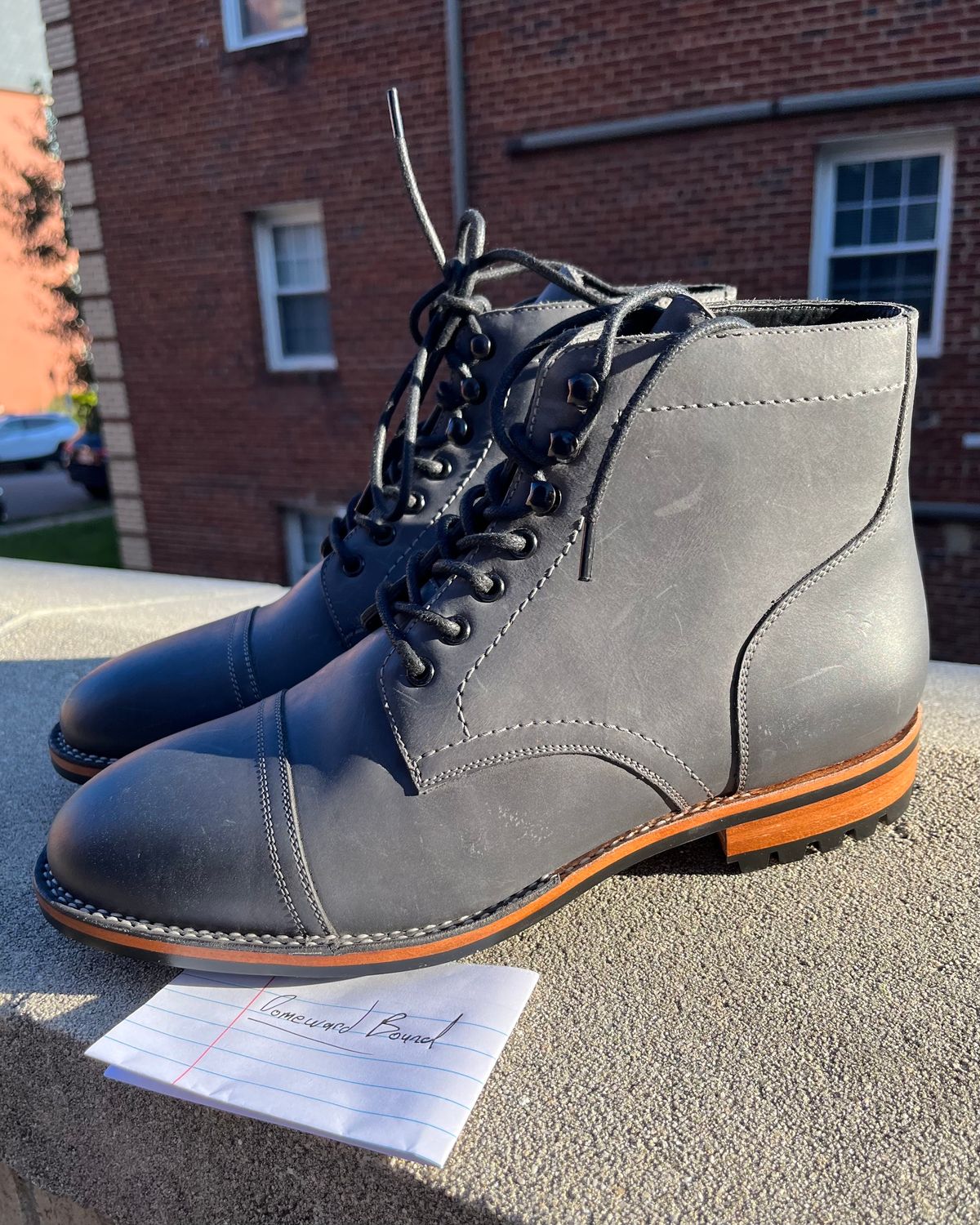Photo by leviathan on October 1, 2023 of the Blkbrd Shoemaker Luchador Service Boot in Unknown Leather.