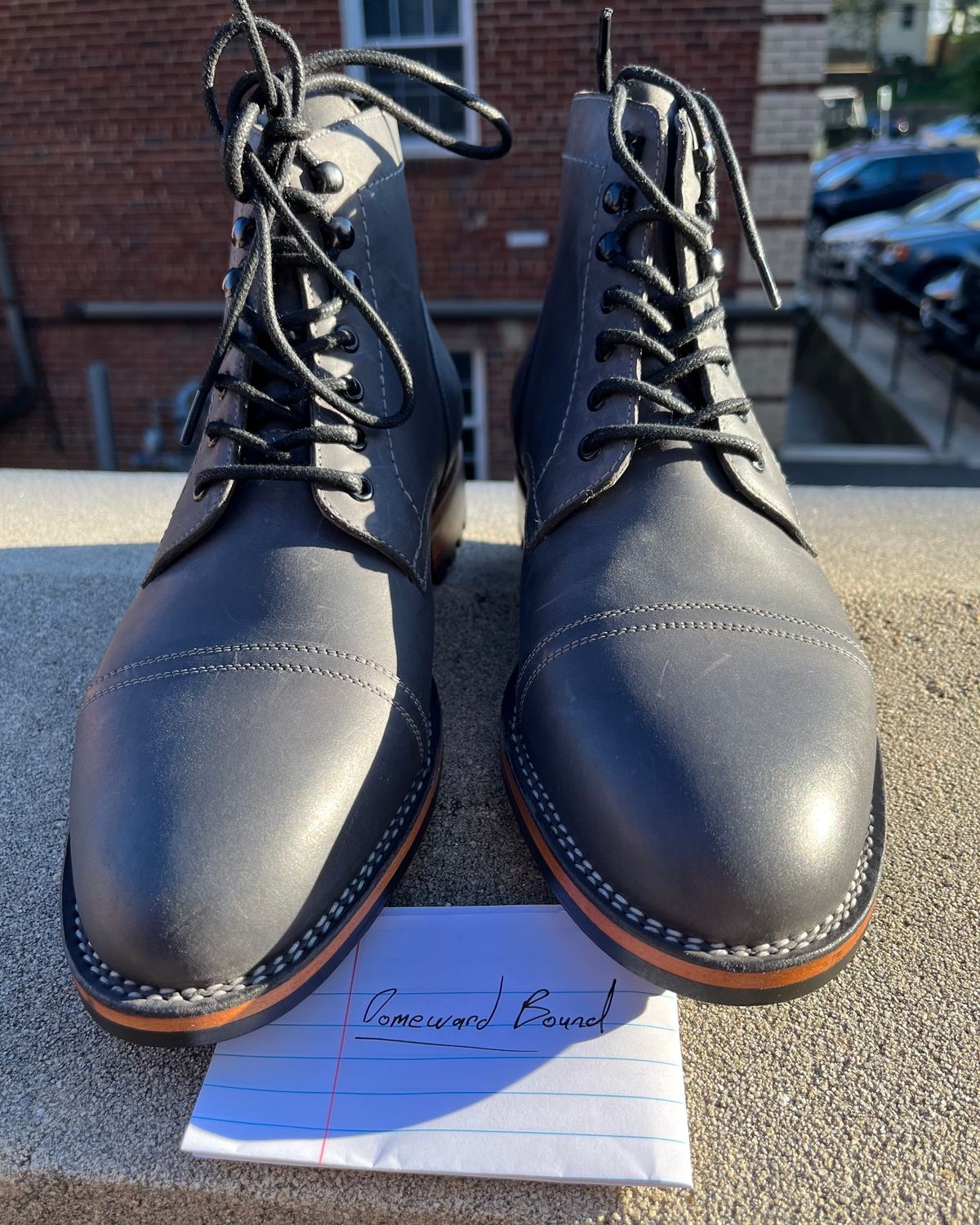 Photo by leviathan on October 1, 2023 of the Blkbrd Shoemaker Luchador Service Boot in Unknown Leather.