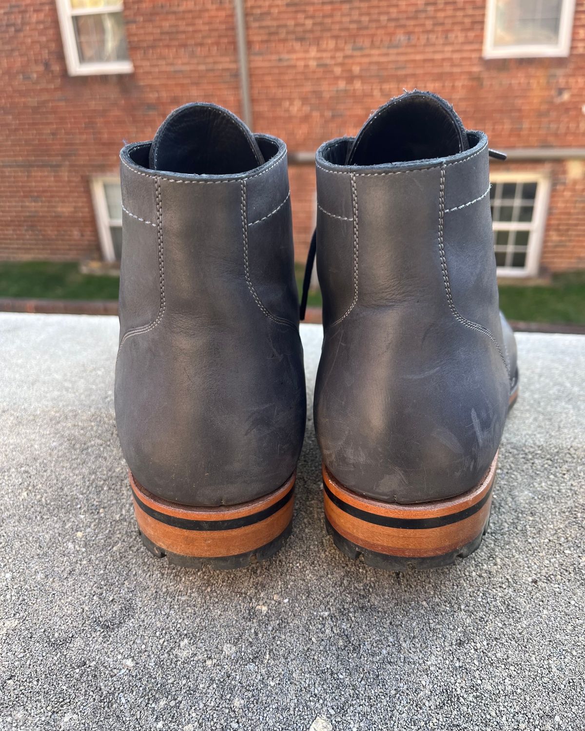 Photo by leviathan on November 3, 2023 of the Blkbrd Shoemaker Luchador Service Boot in Unknown Leather.