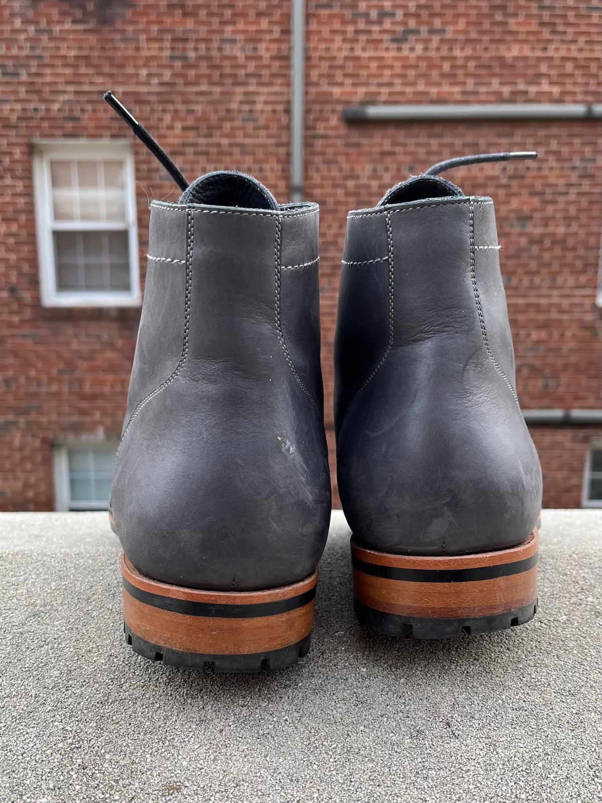 Photo by leviathan on December 4, 2023 of the Blkbrd Shoemaker Luchador Service Boot in Unknown Leather.