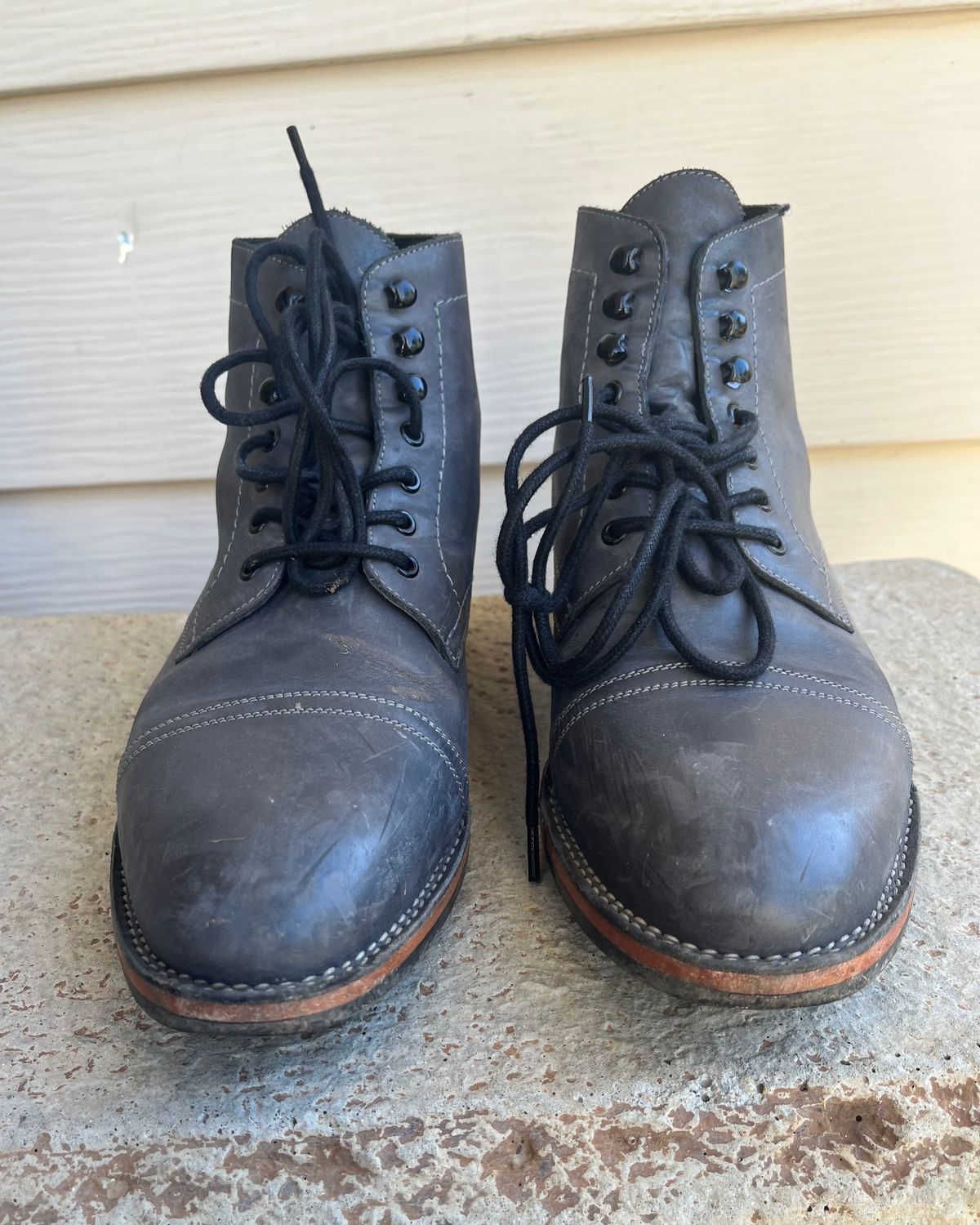 Photo by leviathan on January 4, 2024 of the Blkbrd Shoemaker Luchador Service Boot in Unknown Leather.
