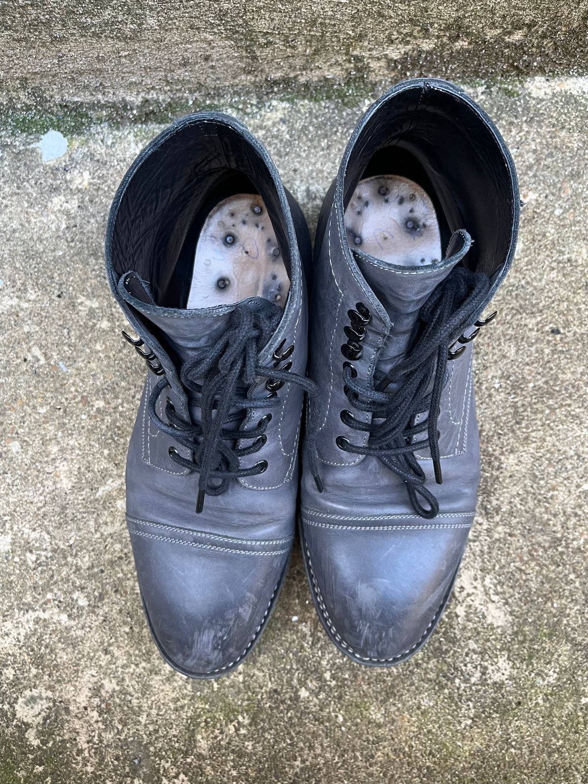 Photo by leviathan on February 5, 2024 of the Blkbrd Shoemaker Luchador Service Boot in Unknown Leather.