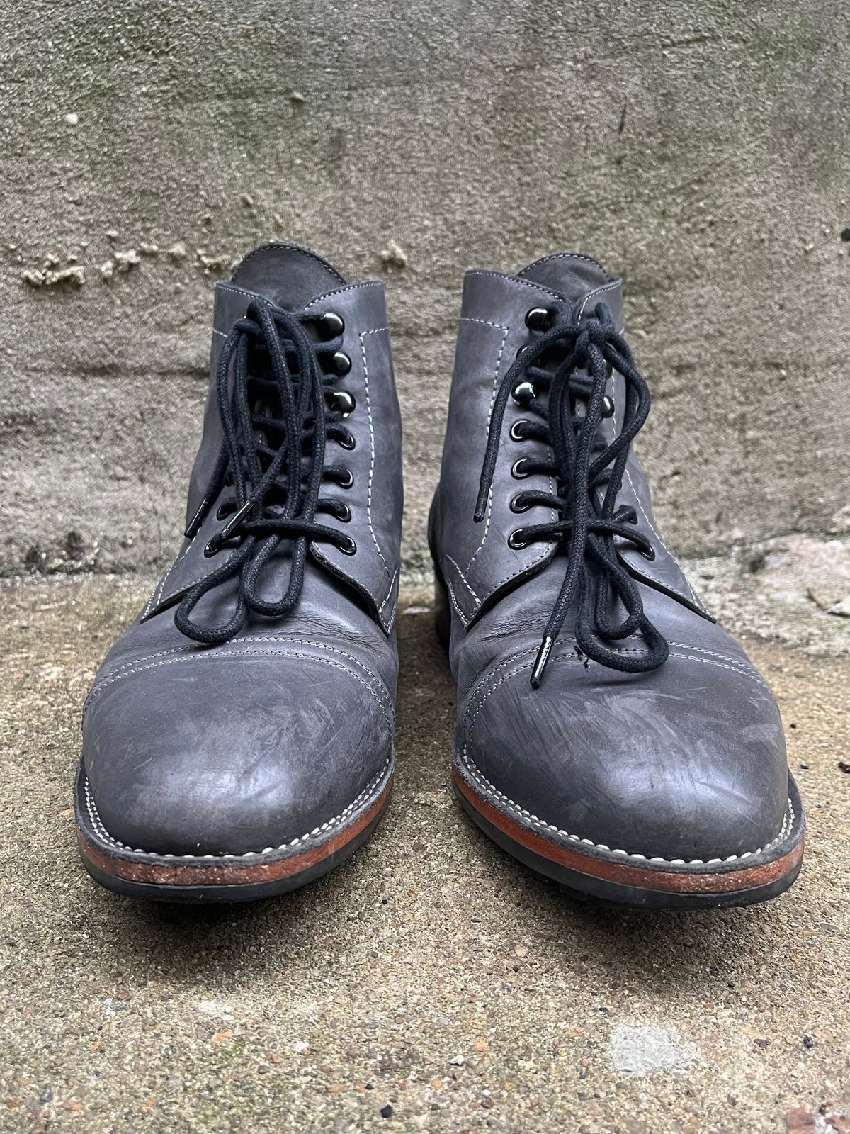 Photo by leviathan on March 1, 2024 of the Blkbrd Shoemaker Luchador Service Boot in Unknown Leather.