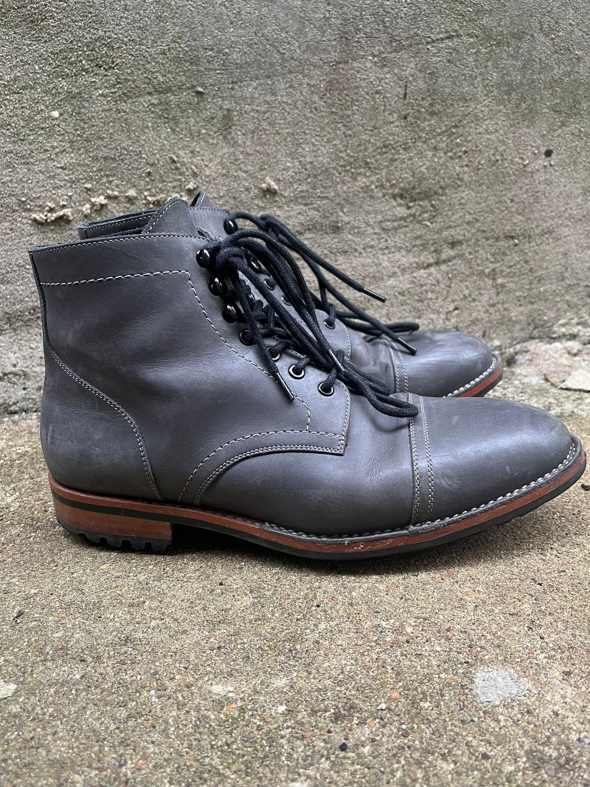 Photo by leviathan on March 1, 2024 of the Blkbrd Shoemaker Luchador Service Boot in Unknown Leather.