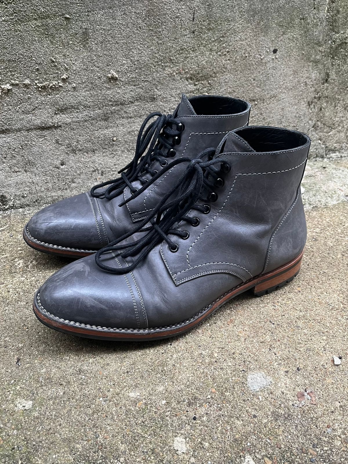 Photo by leviathan on March 1, 2024 of the Blkbrd Shoemaker Luchador Service Boot in Unknown Leather.