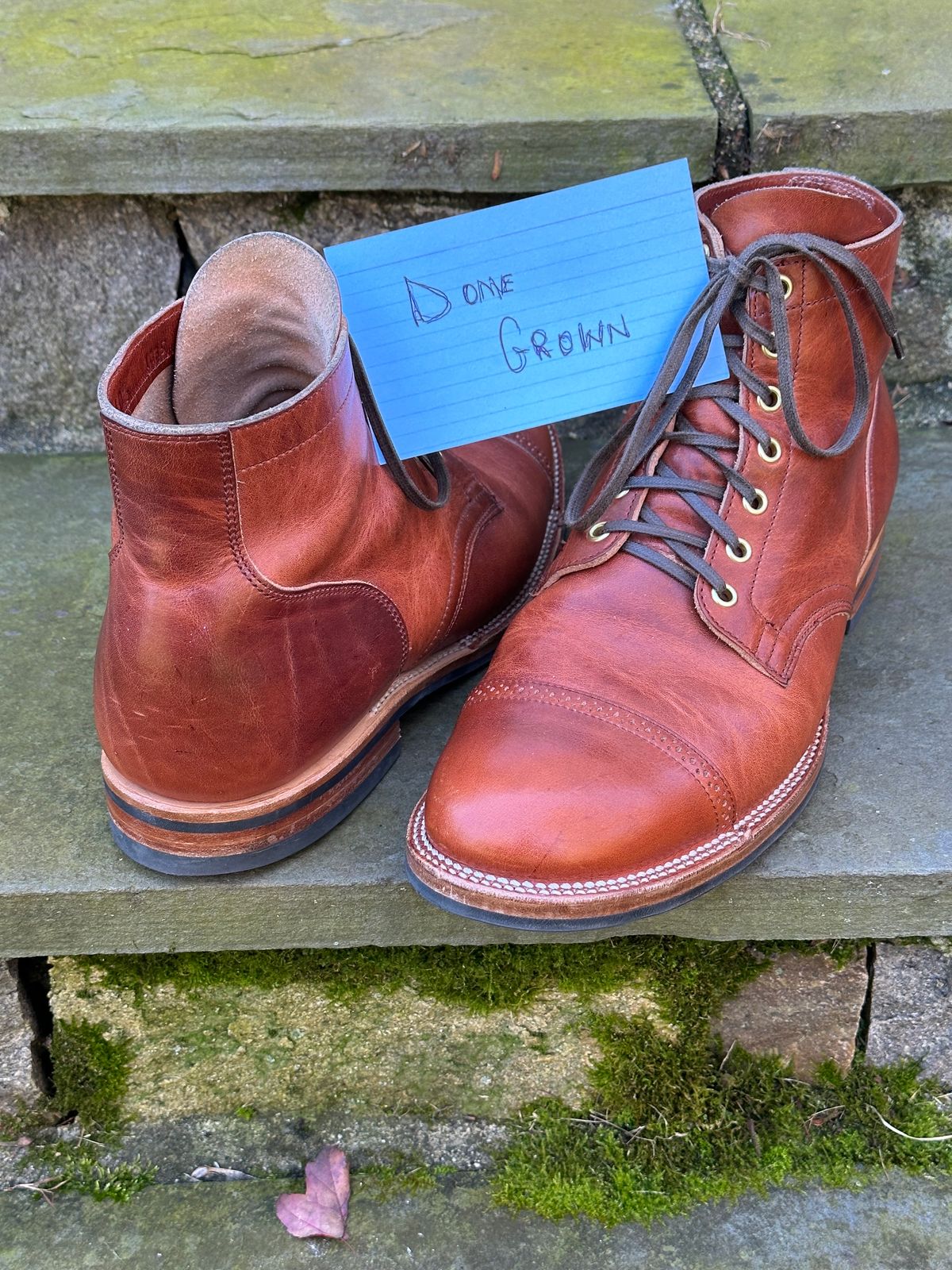 Photo by ELee.HTB.11D on November 3, 2023 of the Viberg Service Boot BCT in Horween Spice Dublin.