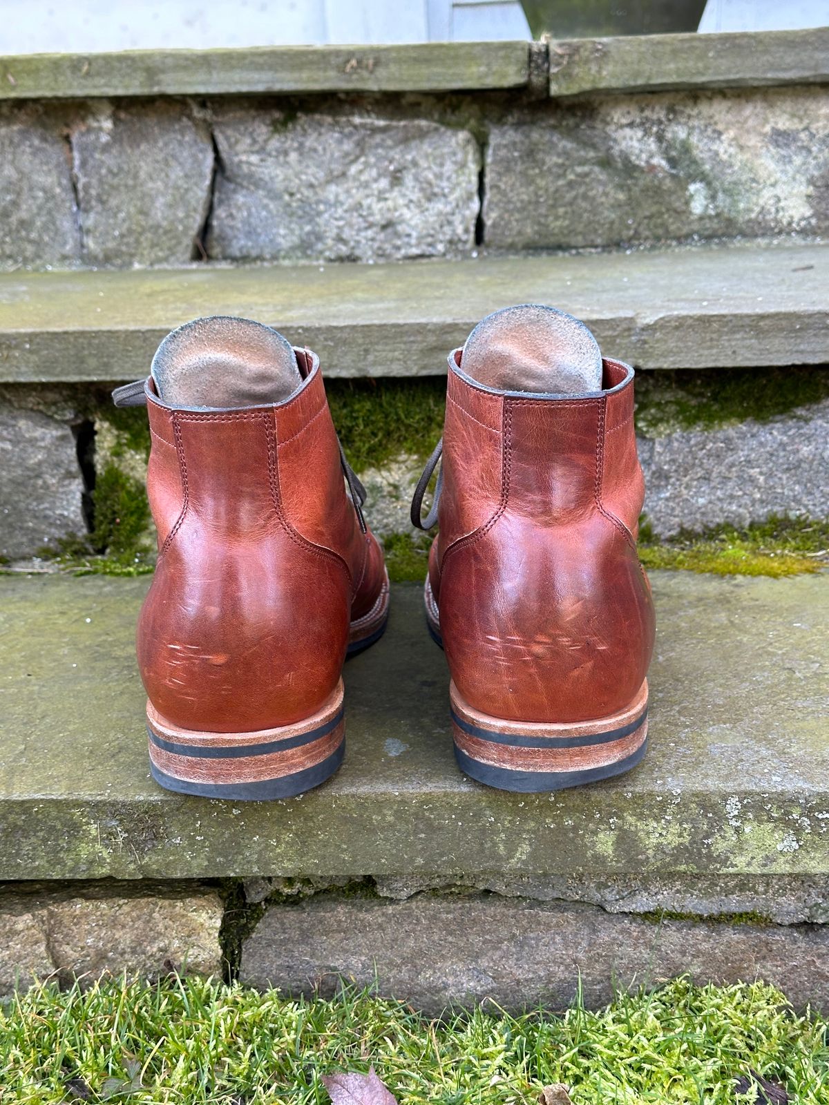 Photo by ELee.HTB.11D on February 3, 2024 of the Viberg Service Boot BCT in Horween Spice Dublin.