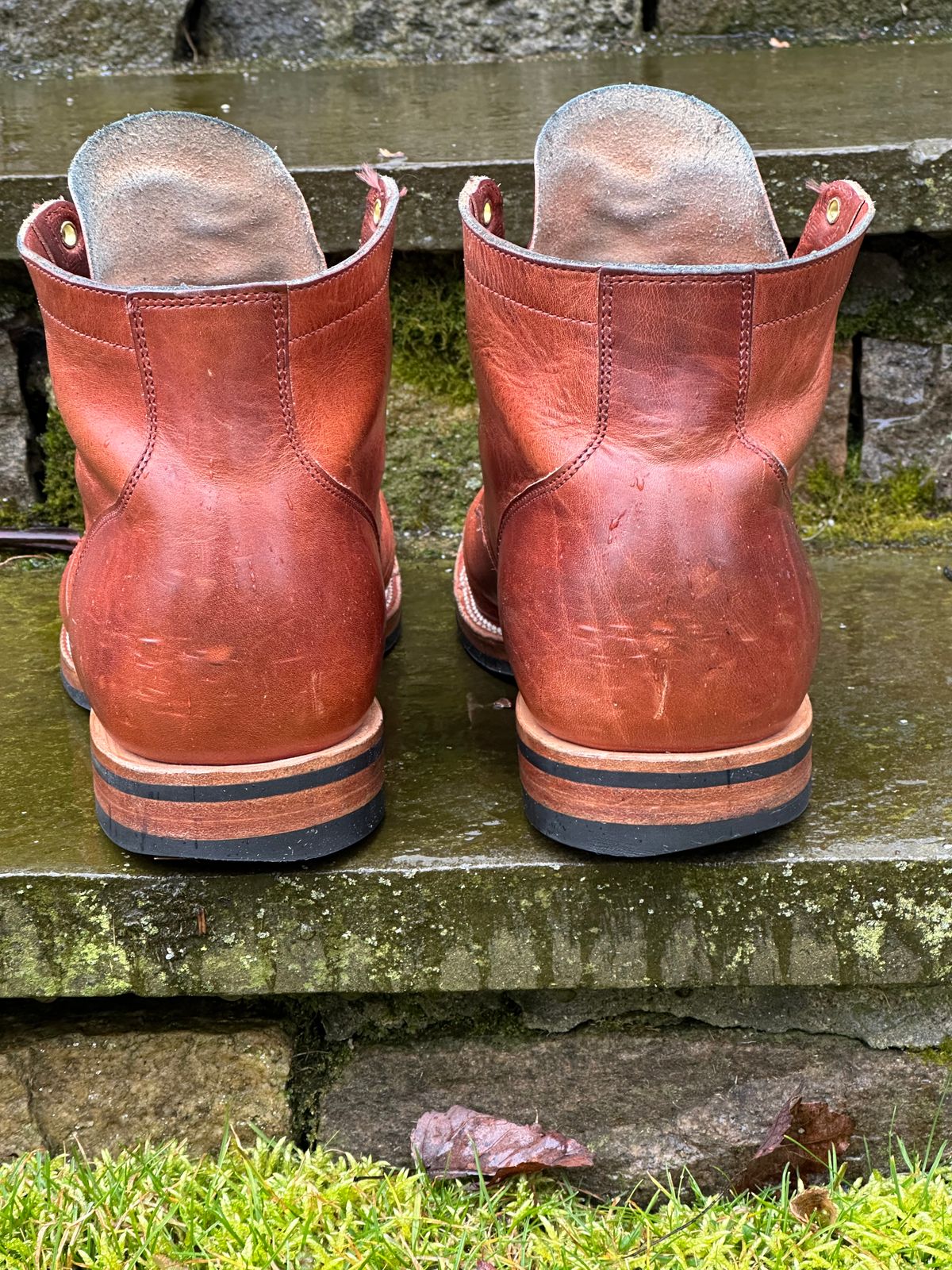 Photo by ELee.HTB.11D on March 4, 2024 of the Viberg Service Boot BCT in Horween Spice Dublin.