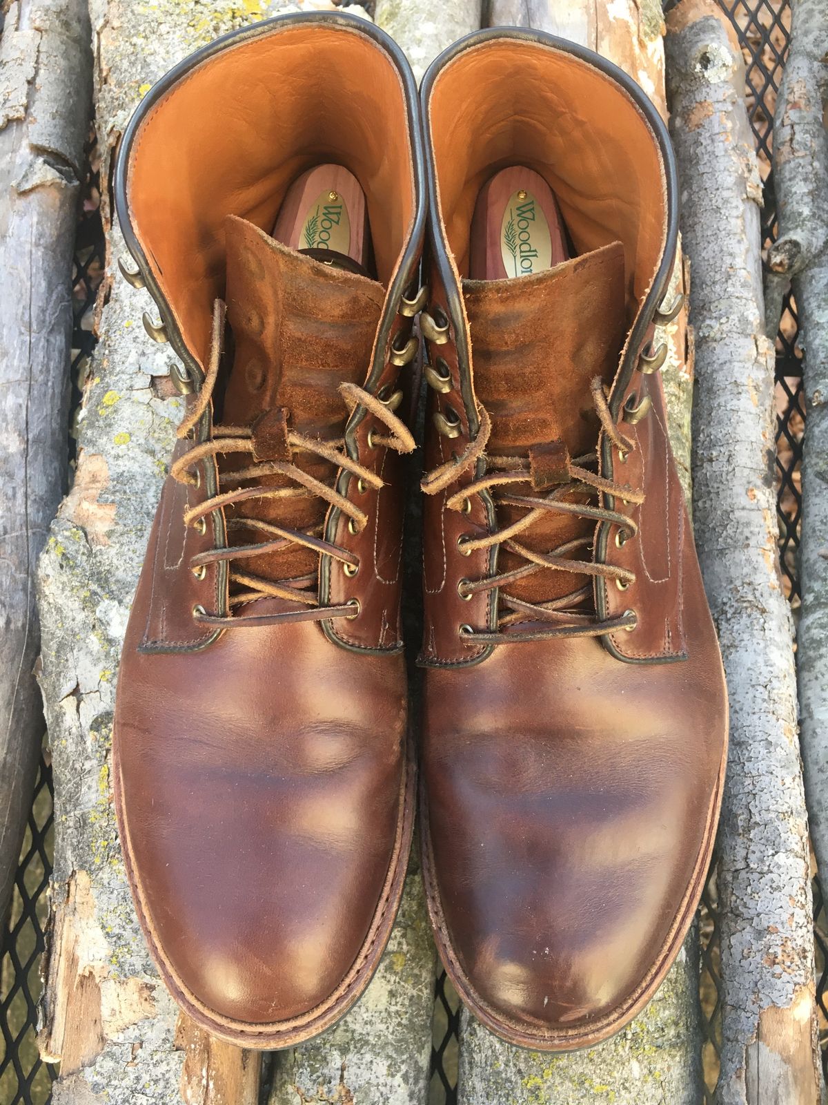 Photo by RustyKeystone on March 4, 2023 of the Allen Edmonds Higgins Mill in Horween Brown Chromexcel.