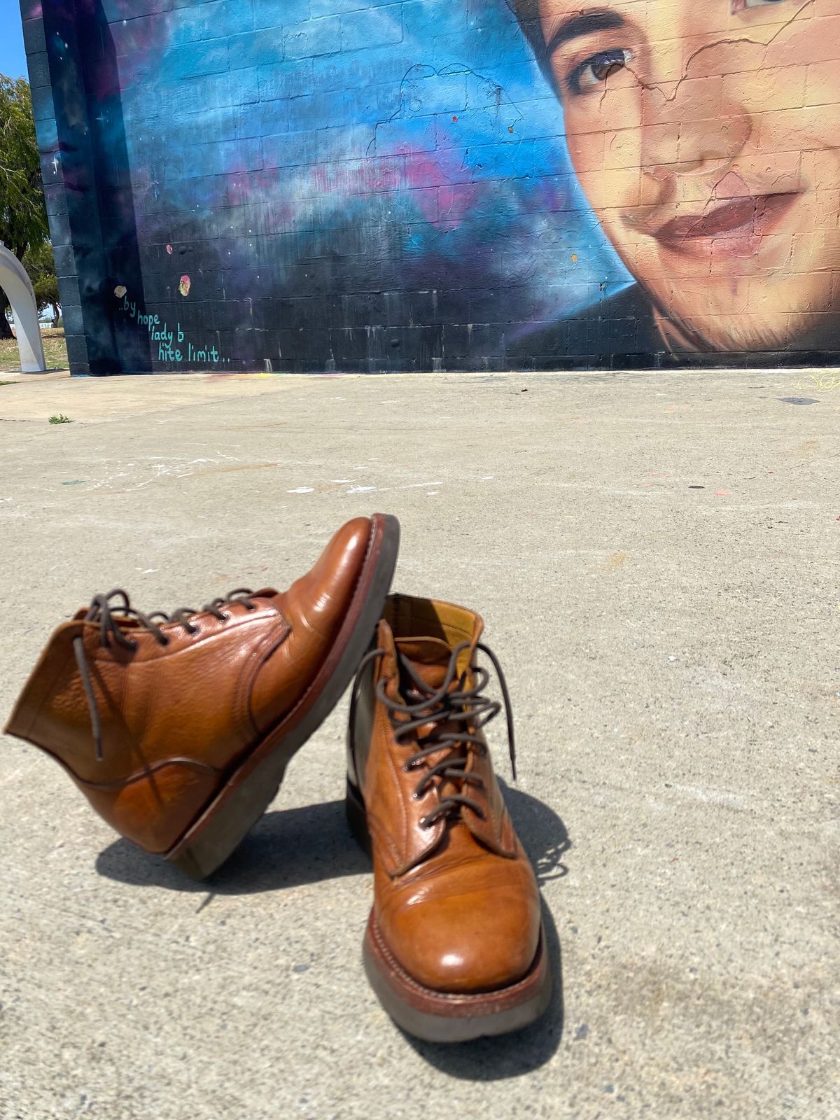 Photo by Chickenman on December 5, 2022 of the Anastazi Service Boot in Whiskey Veg-Tanned Calfskin.