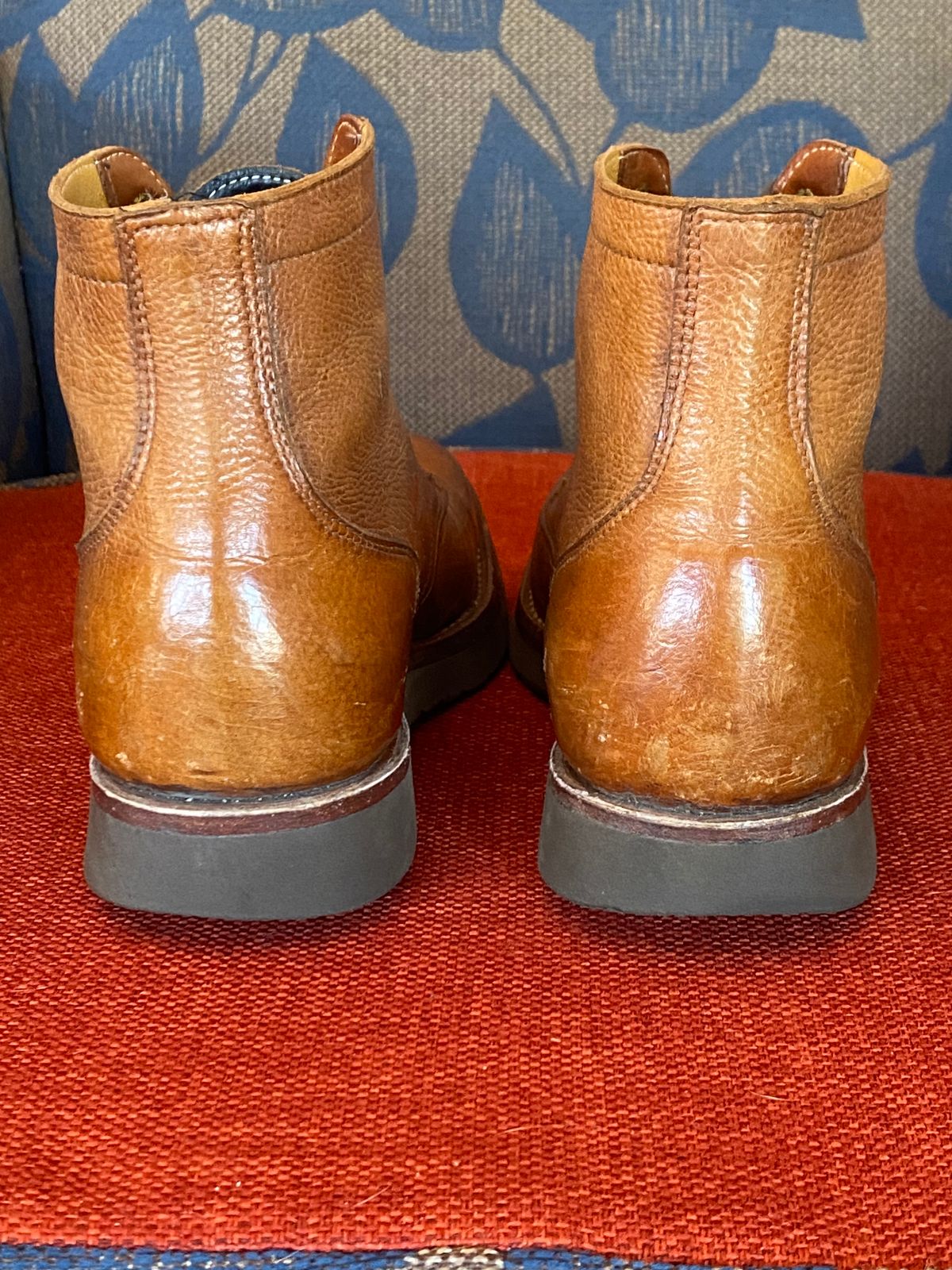 Photo by Chickenman on January 4, 2023 of the Anastazi Service Boot in Whiskey Veg-Tanned Calfskin.