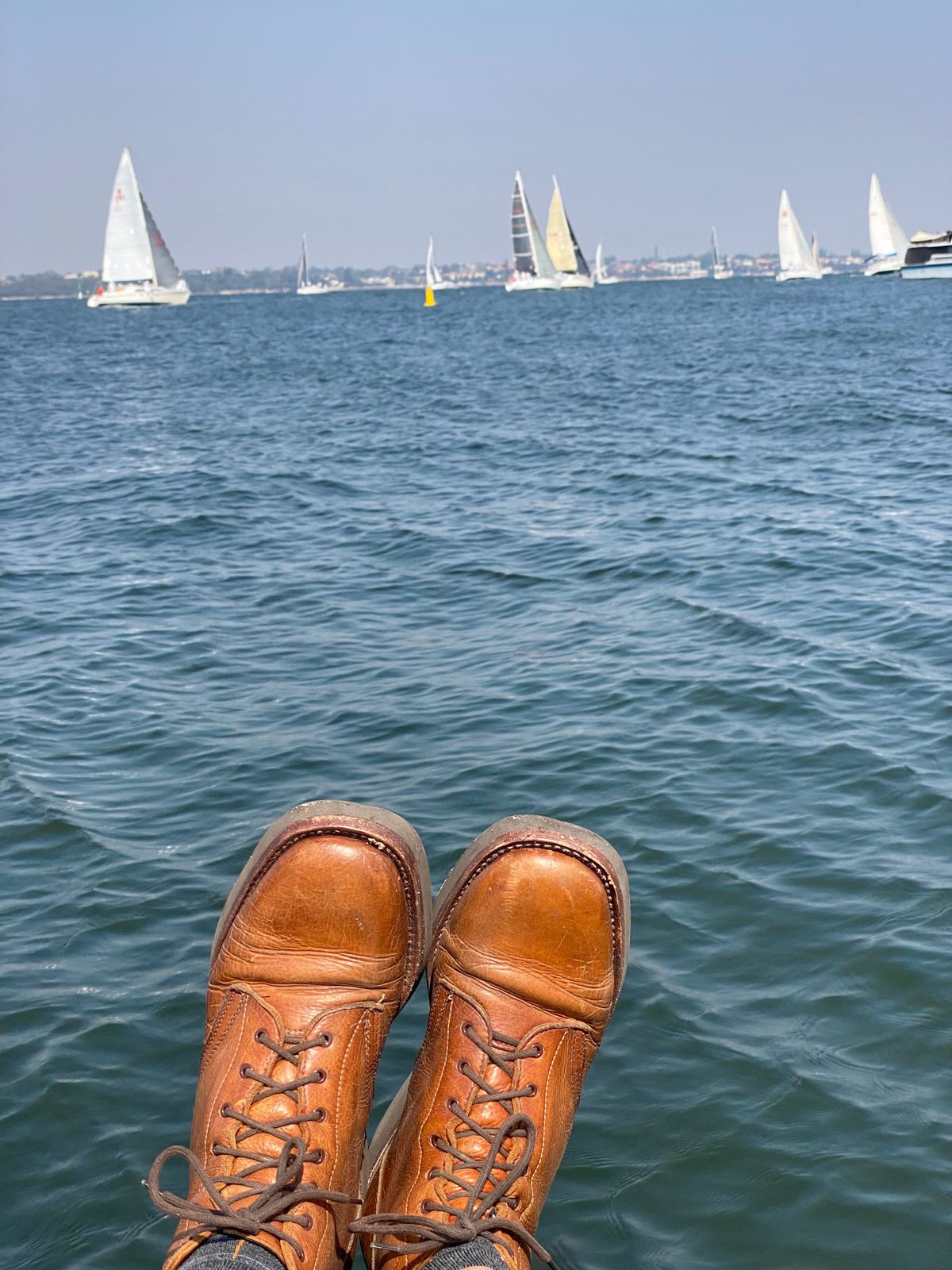Photo by Chickenman on January 23, 2023 of the Anastazi Service Boot in Whiskey Veg-Tanned Calfskin.