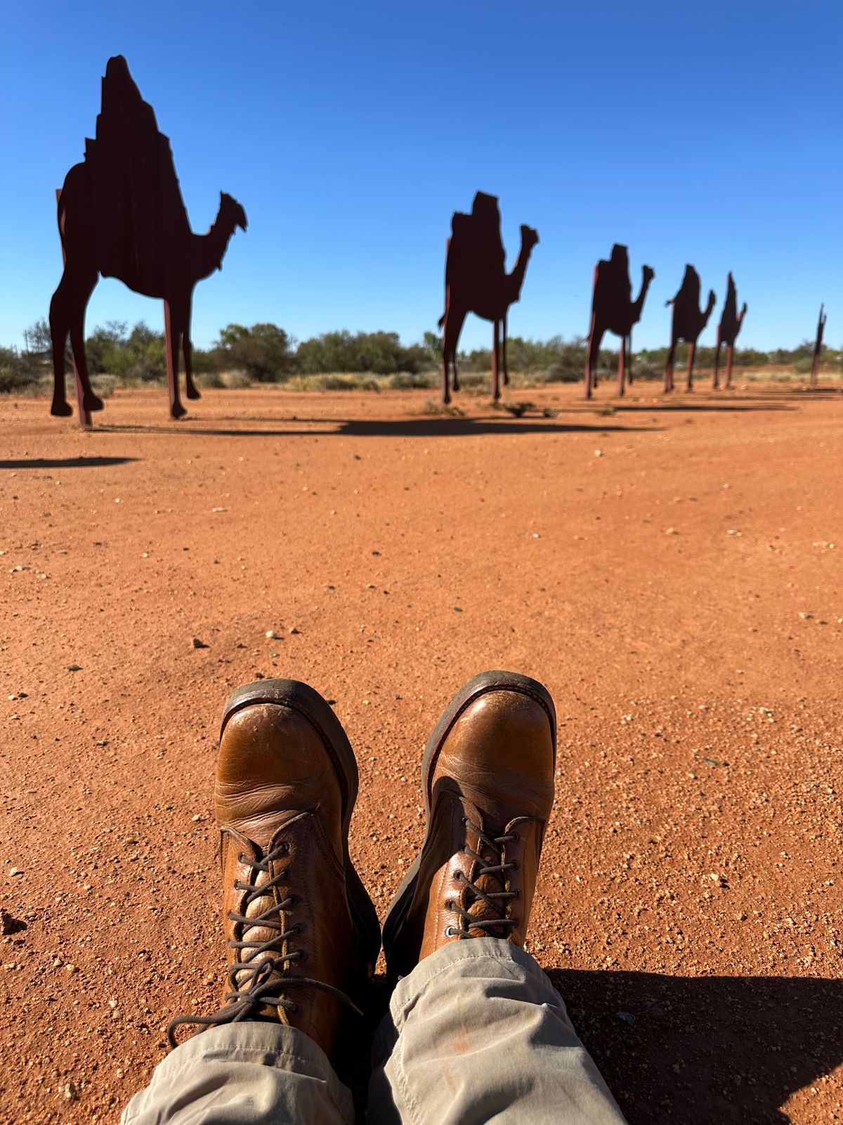 Photo by Chickenman on March 9, 2023 of the Anastazi Service Boot in Whiskey Veg-Tanned Calfskin.