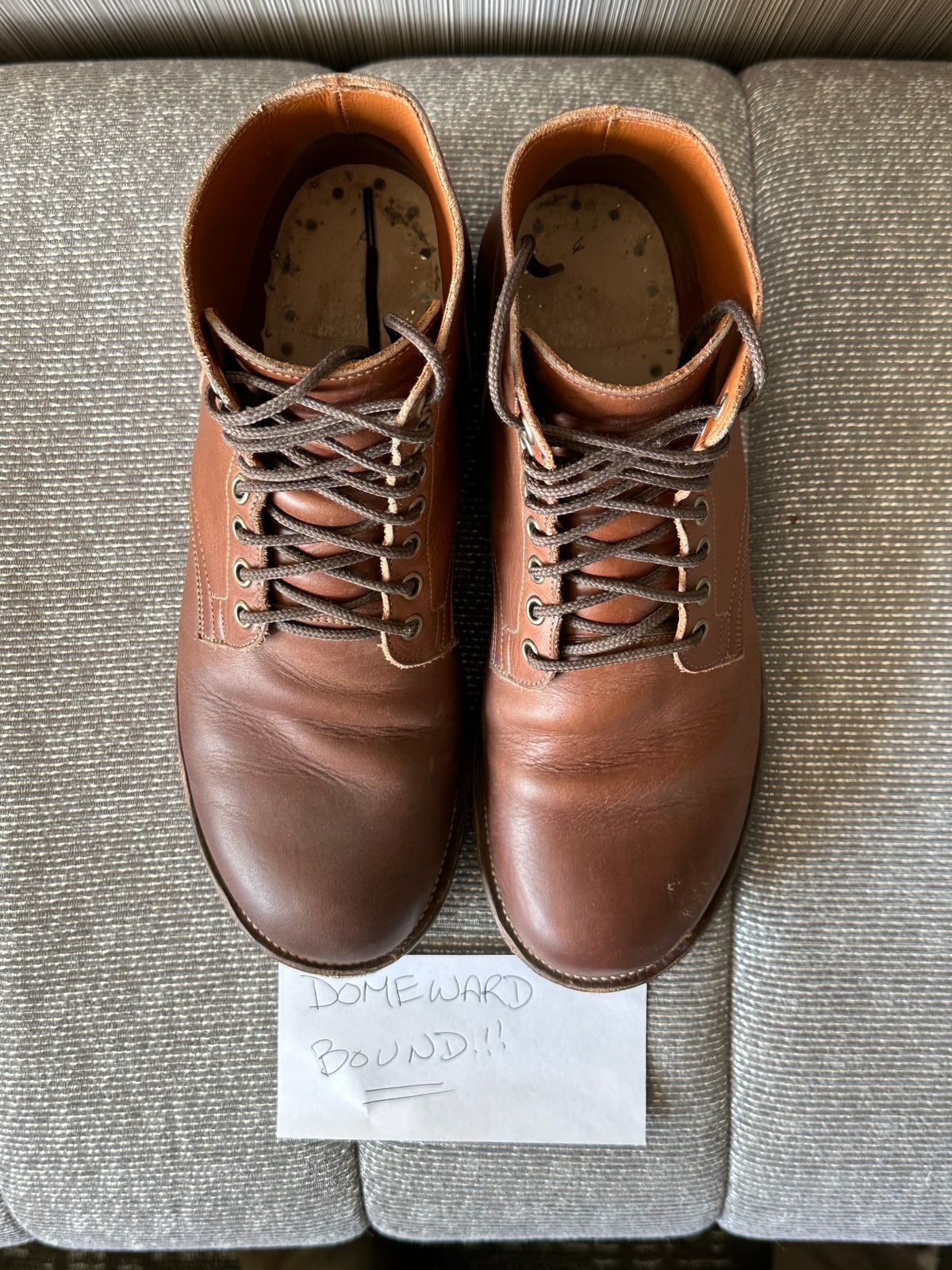 Photo by Chickenman on November 4, 2023 of the Viberg Service Boot in Tempesti Elbamatt.