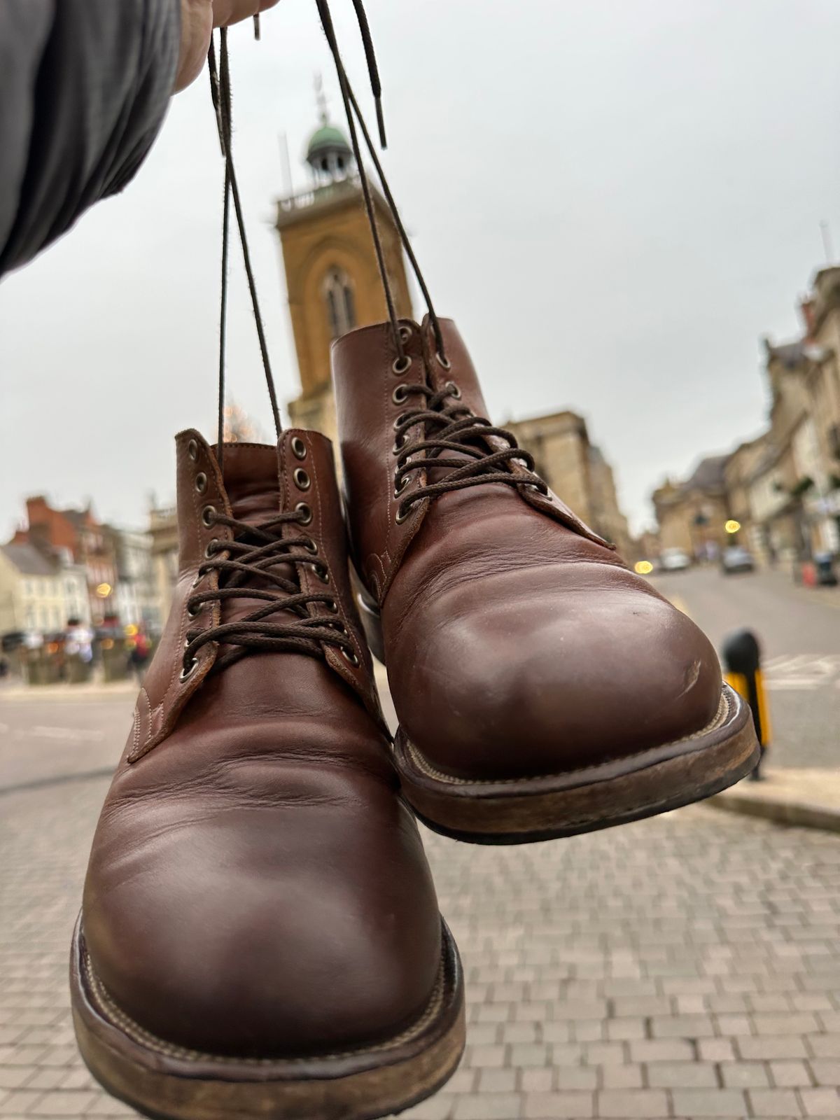 Photo by Chickenman on December 10, 2023 of the Viberg Service Boot in Tempesti Elbamatt.