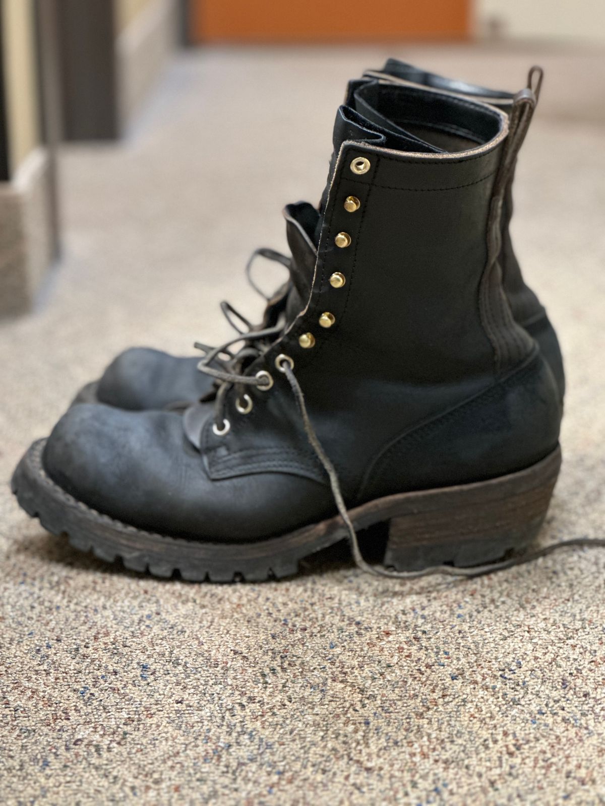 Photo by crkath77 on February 1, 2023 of the Nicks Unlisted Model in Horween Black Chromexcel.