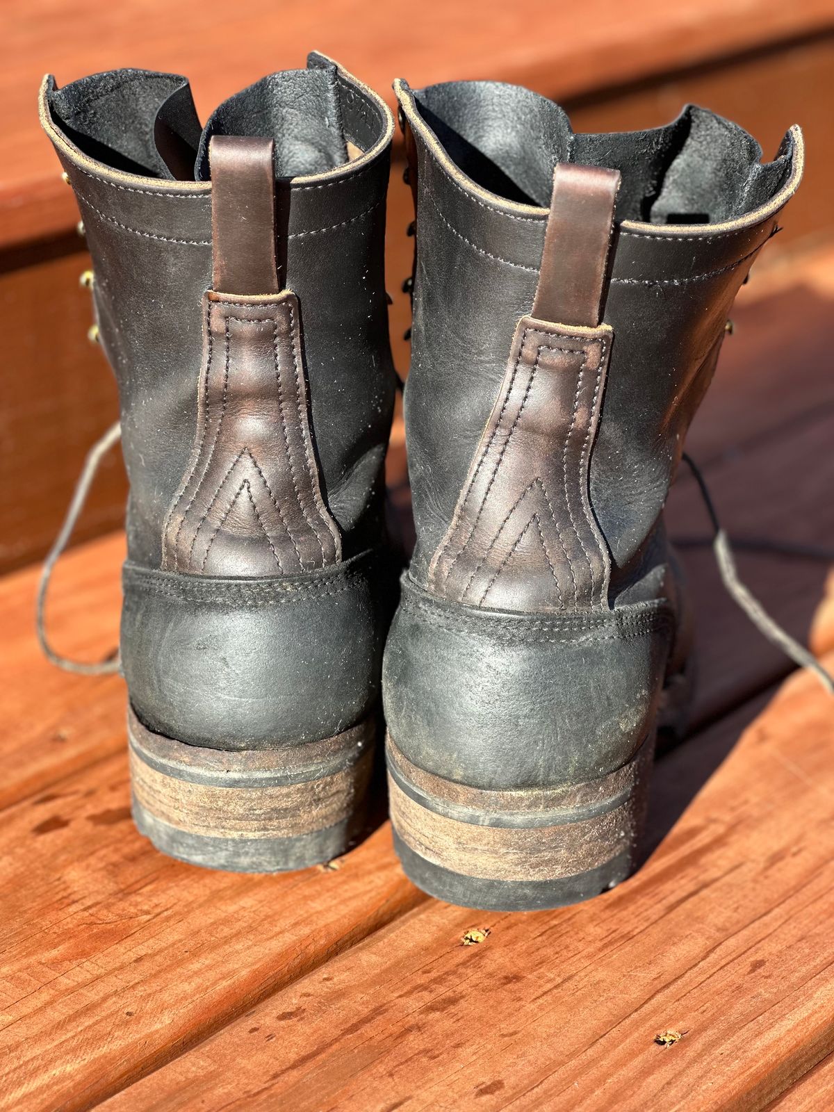 Photo by crkath77 on March 5, 2023 of the Nicks Unlisted Model in Horween Black Chromexcel.