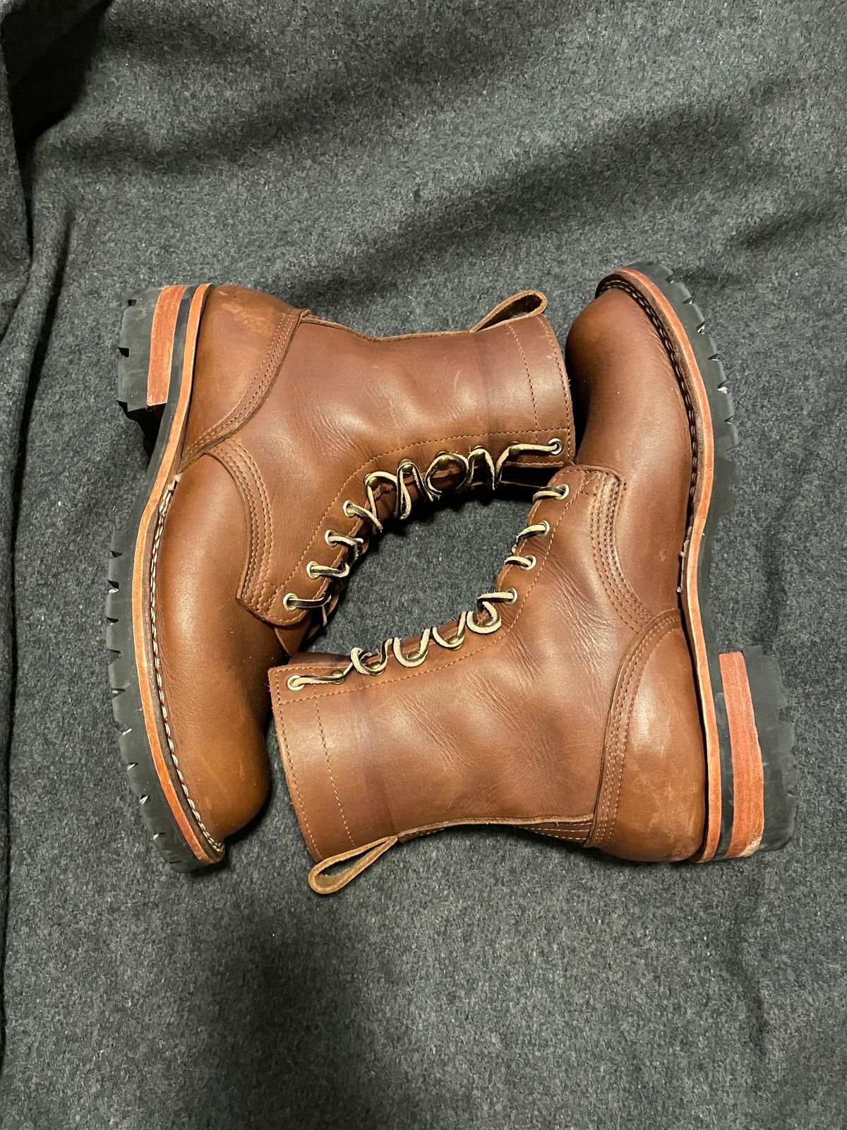 Photo by jjk_boots on November 2, 2022 of the Nicks Overlander in Seidel 1964 Brown.