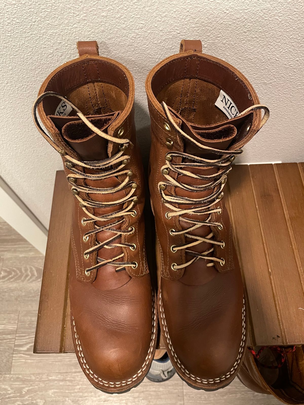 Photo by jjk_boots on December 5, 2022 of the Nicks Overlander in Seidel 1964 Brown.