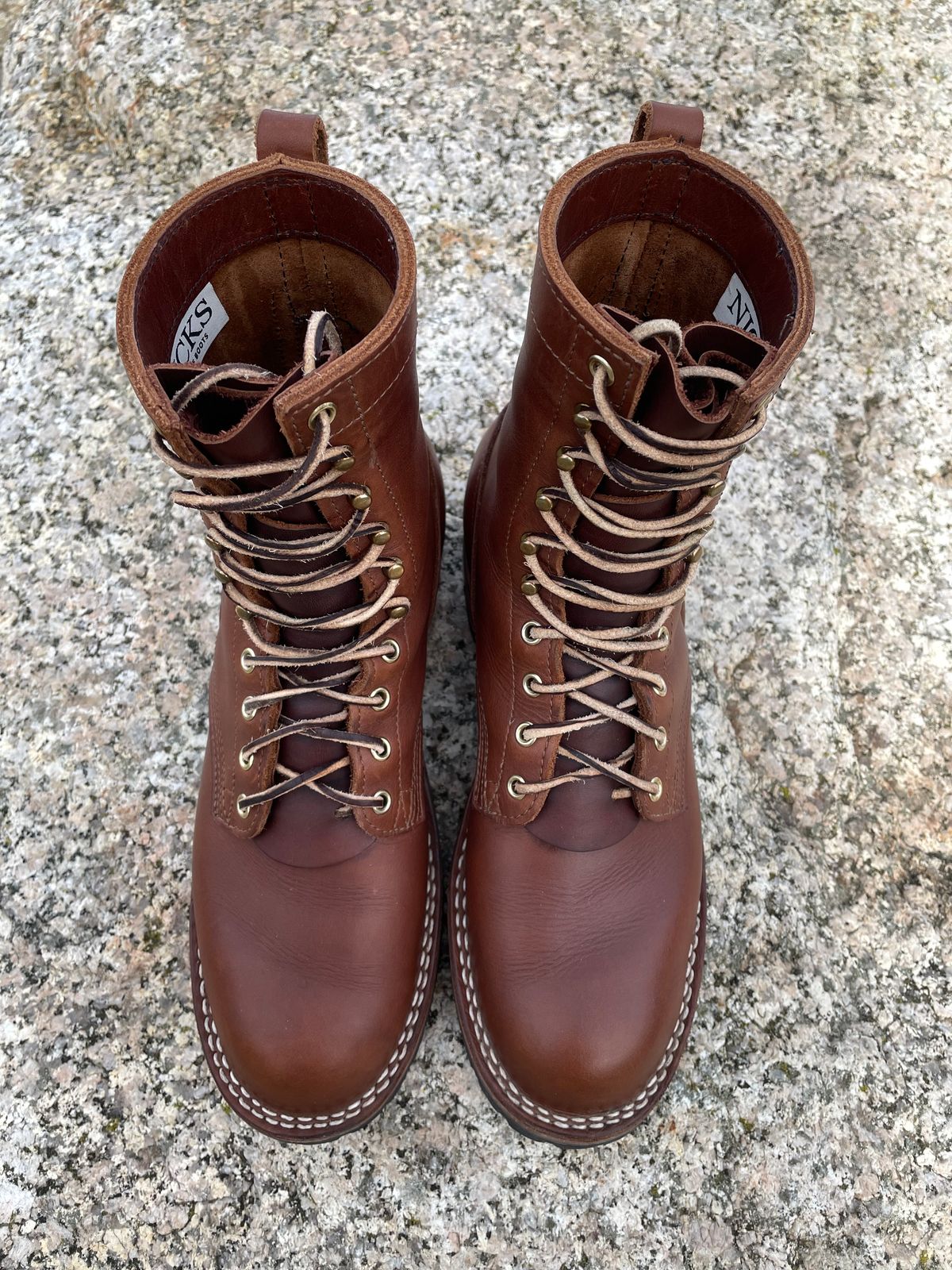 Photo by jjk_boots on January 2, 2023 of the Nicks Overlander in Seidel 1964 Brown.