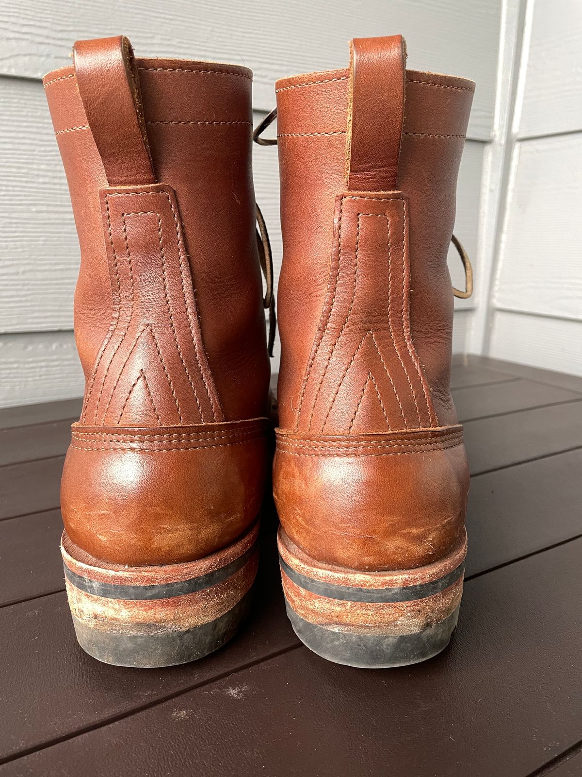 Photo by jjk_boots on February 5, 2023 of the Nicks Overlander in Seidel 1964 Brown.