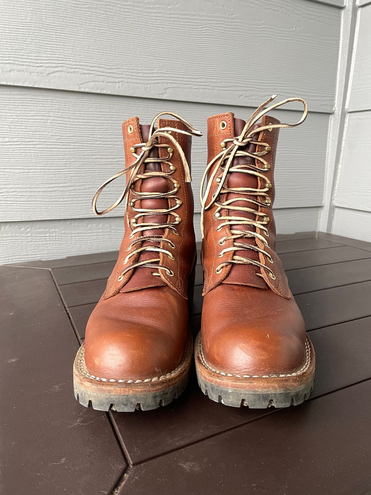 Photo by jjk_boots on February 5, 2023 of the Nicks Overlander in Seidel 1964 Brown.
